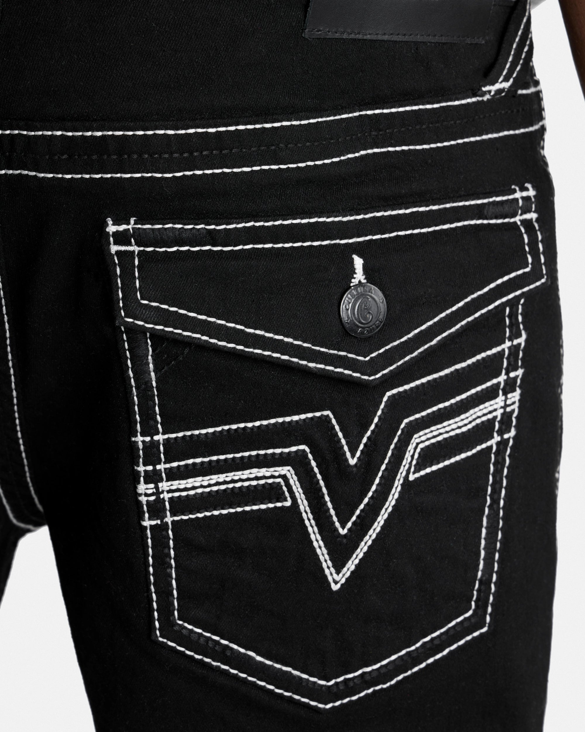 #CUDJM9100740 Saddle Stitch Relaxed Fit Color Western Jeans With Flap Pocket-thumbmail-8