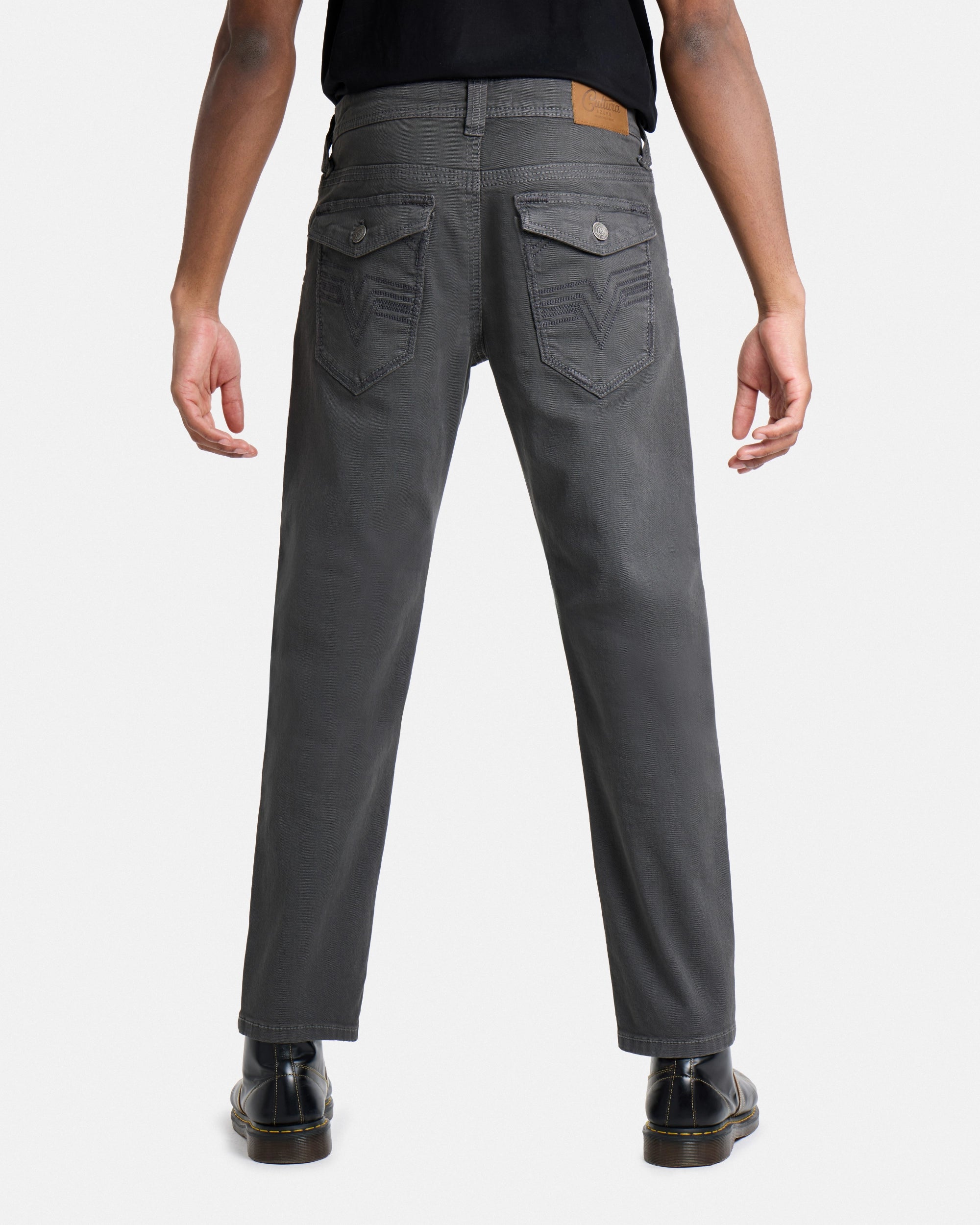 #CUDJM9100740 Saddle Stitch Relaxed Fit Color Western Jeans With Flap Pocket-thumbmail-10