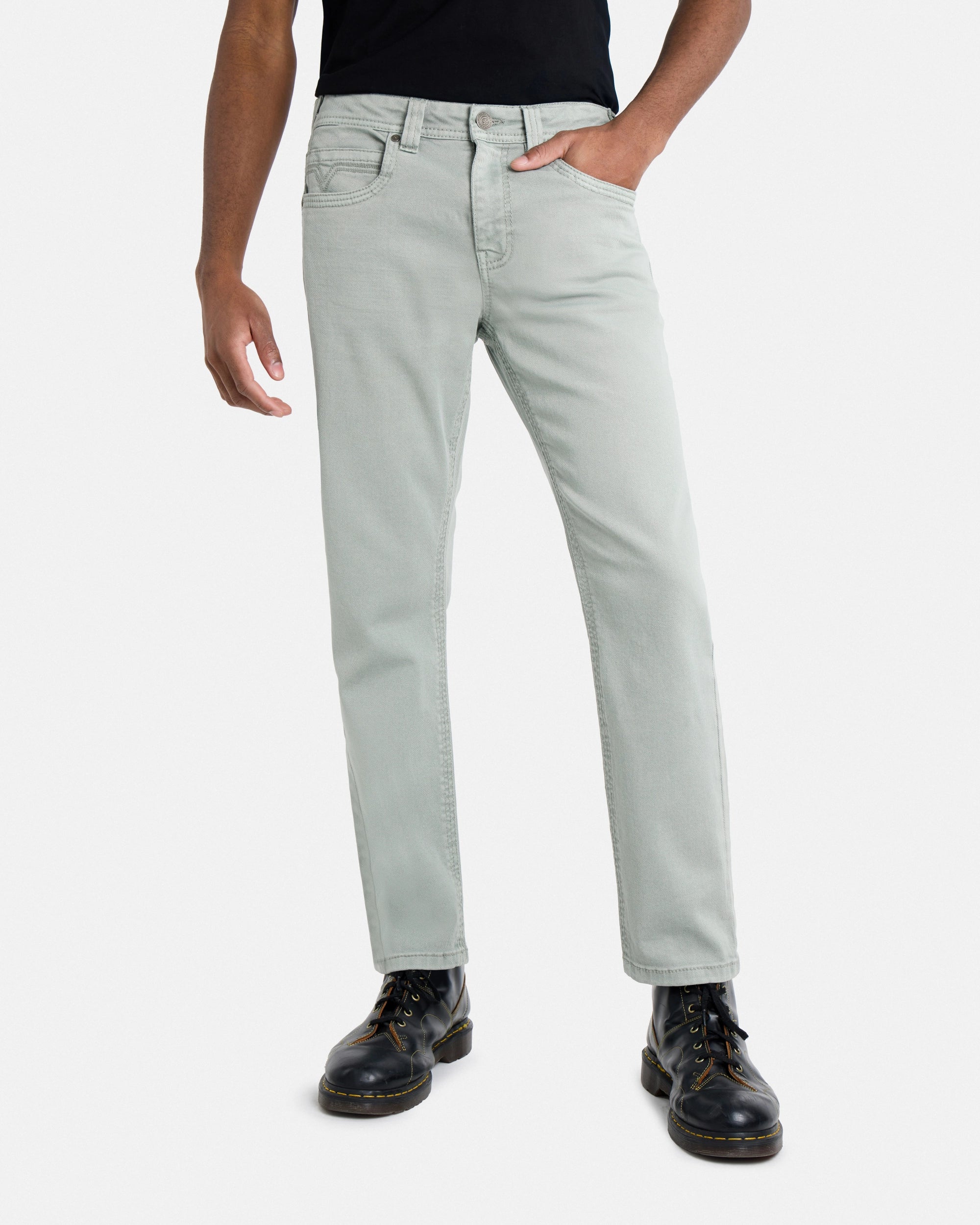 #CUDJM9100740 Saddle Stitch Relaxed Fit Color Western Jeans With Flap Pocket-thumbmail-25