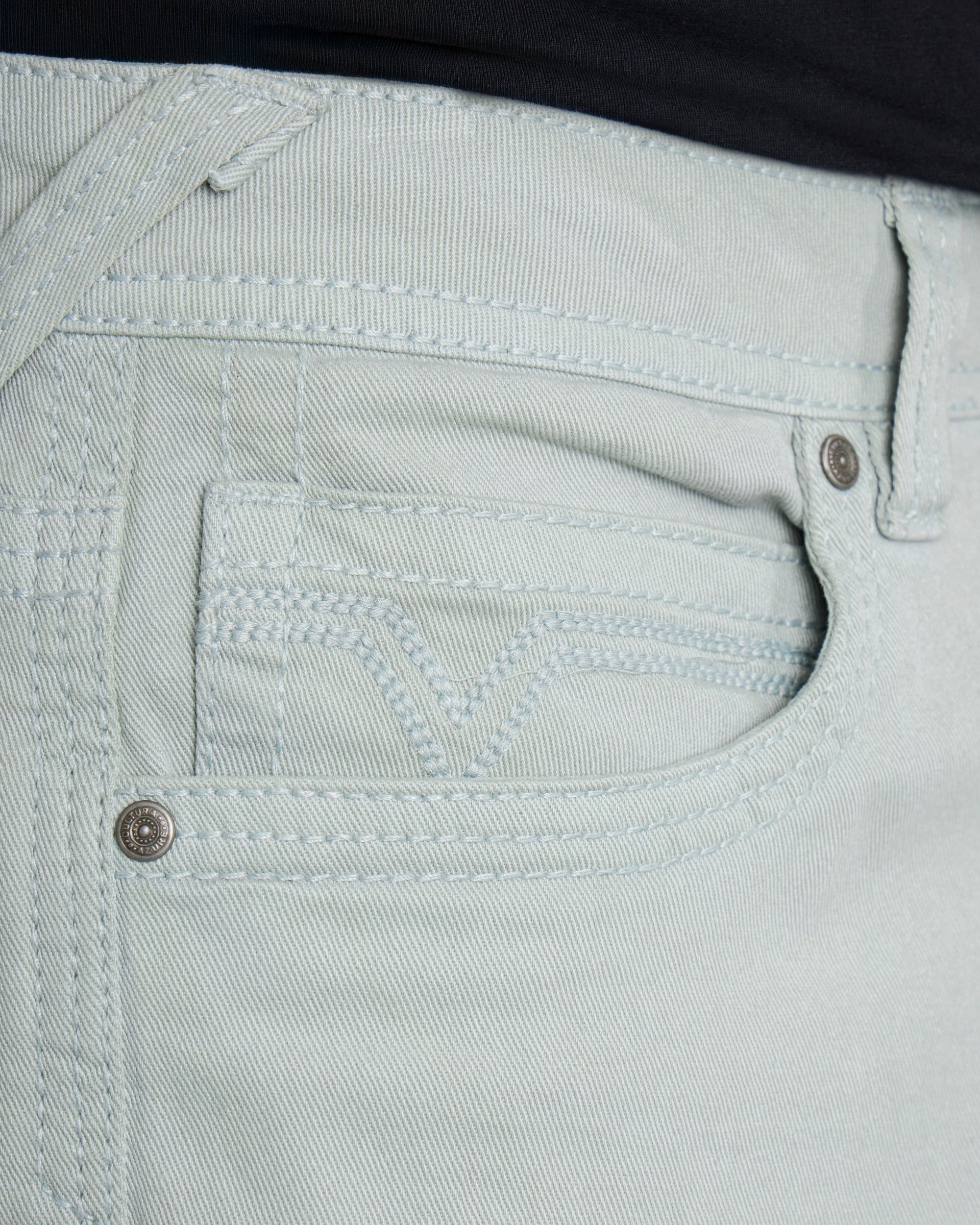 #CUDJM9100740 Saddle Stitch Relaxed Fit Color Western Jeans With Flap Pocket-thumbmail-31