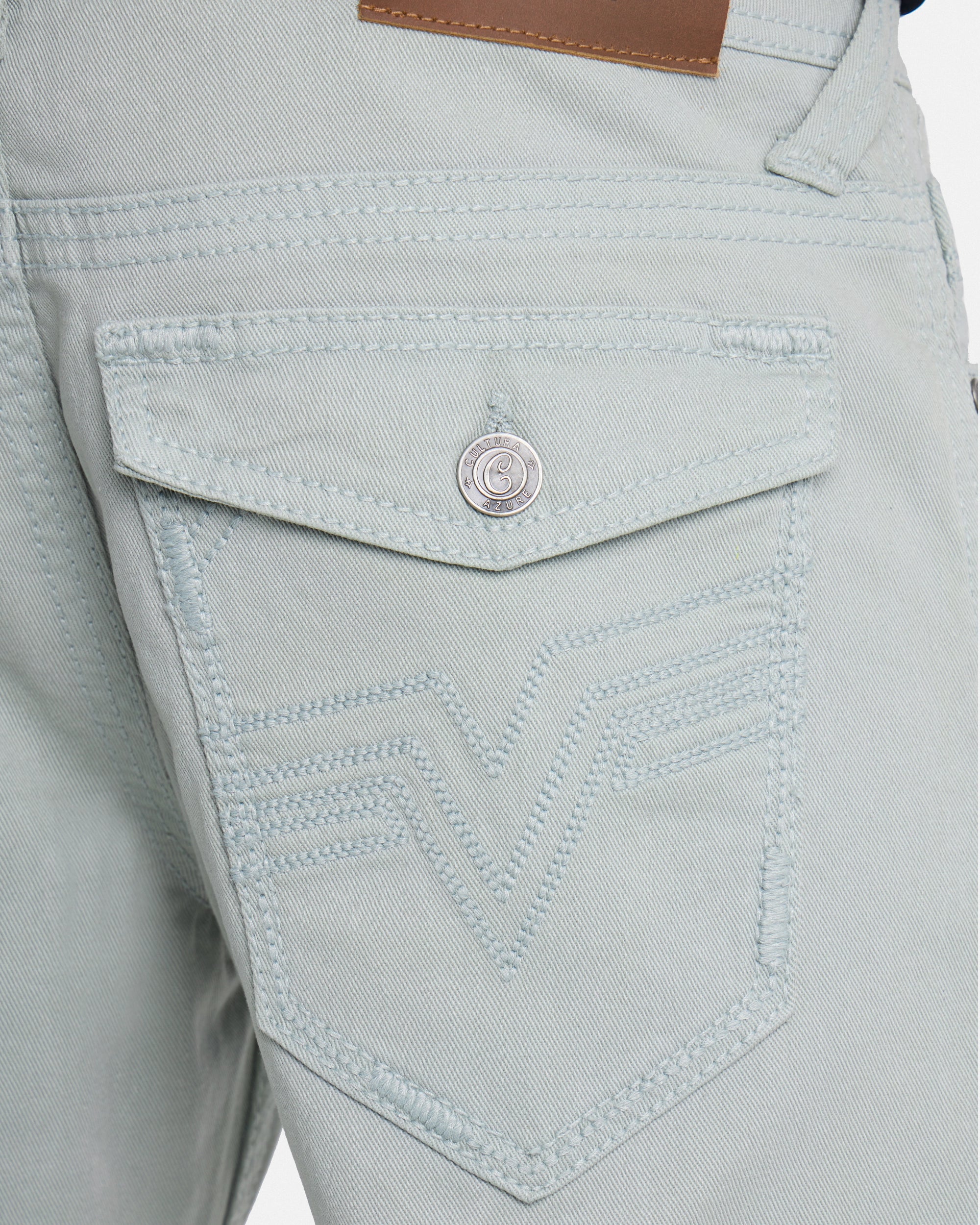 #CUDJM9100740 Saddle Stitch Relaxed Fit Color Western Jeans With Flap Pocket-thumbmail-32