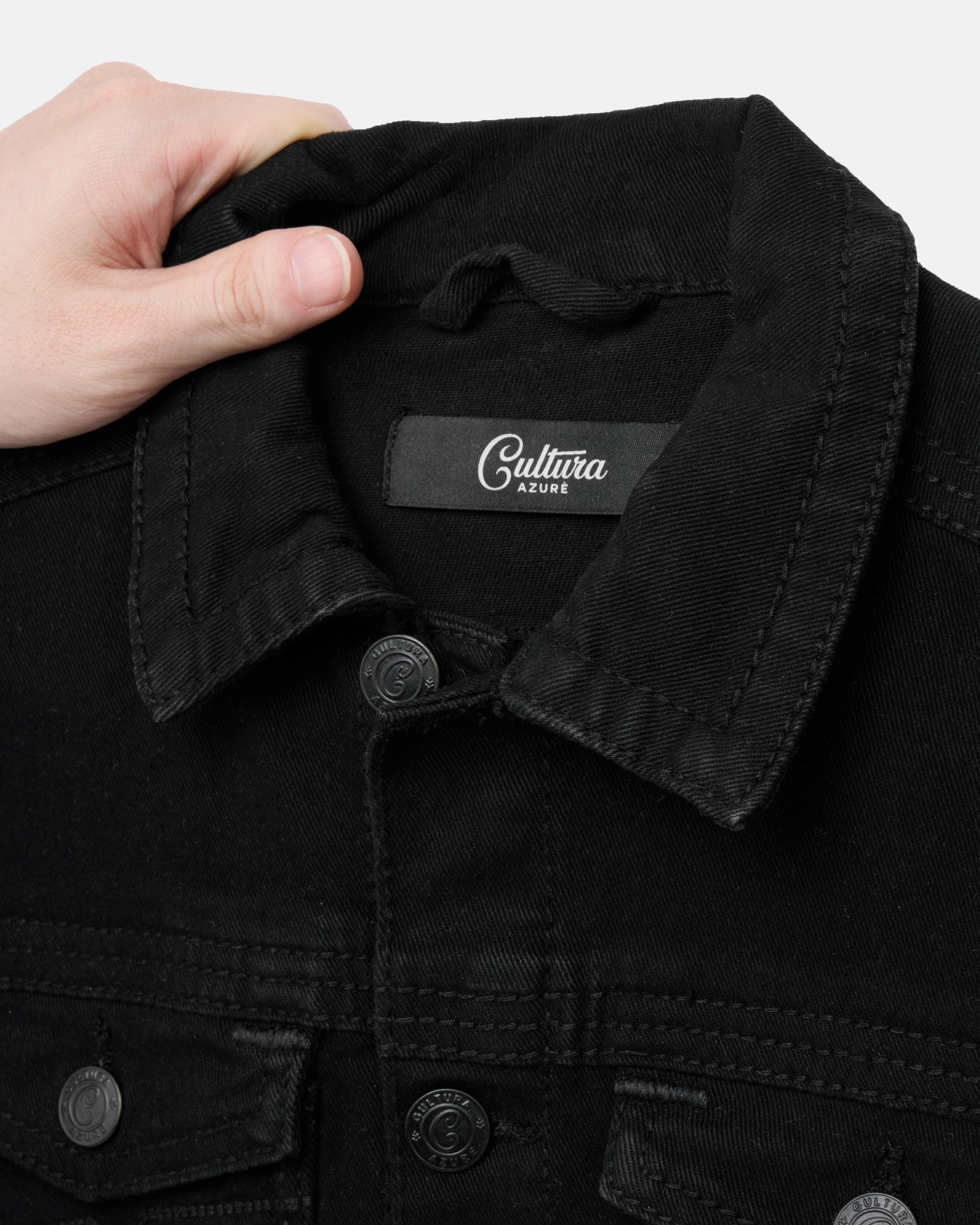 #CUJKB5100744 Boy's Saddle Stitch Color Denim Jacket With Flap Pocket-thumbmail-3