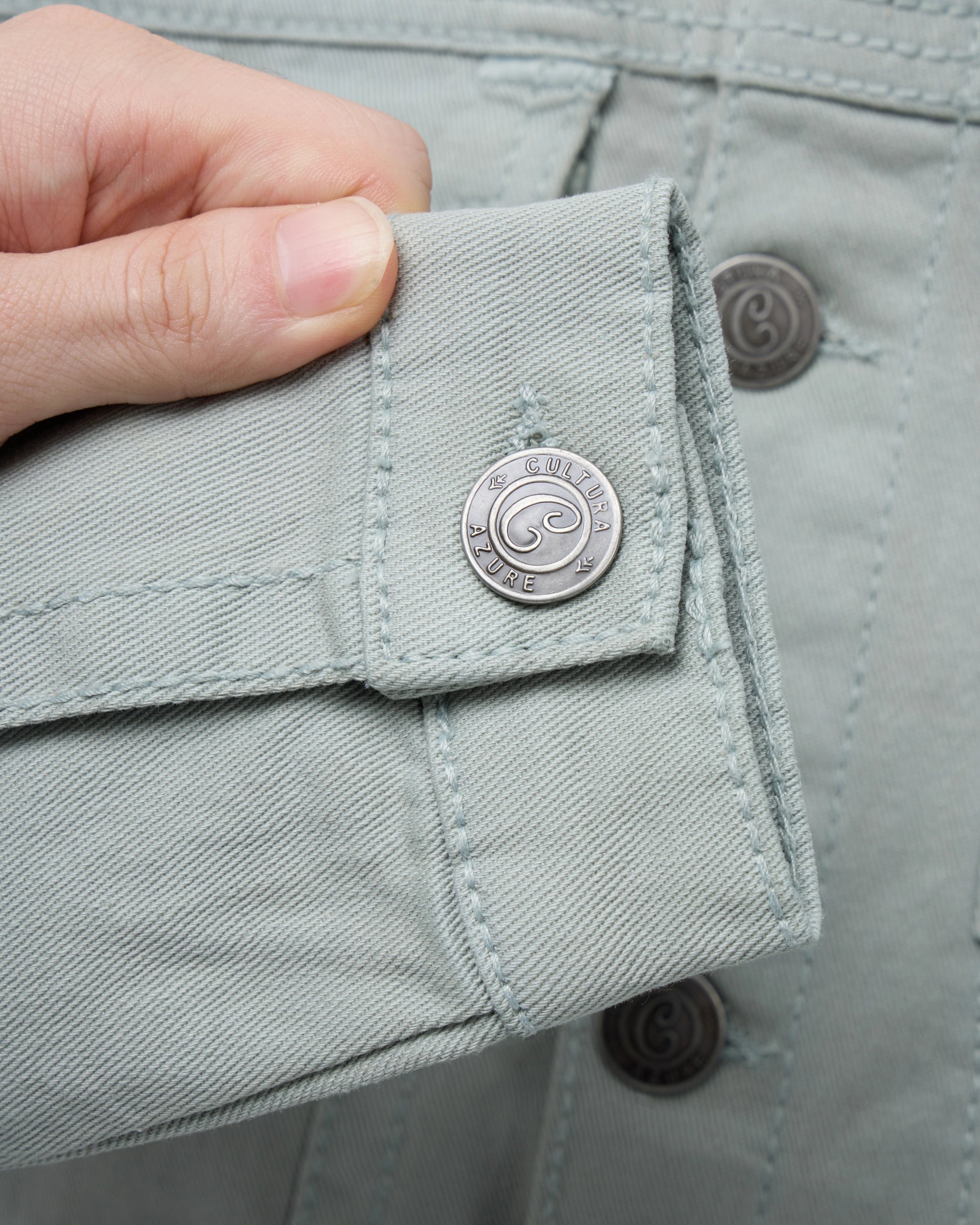 #CUJKB5100744 Boy's Saddle Stitch Color Denim Jacket With Flap Pocket-thumbmail-19