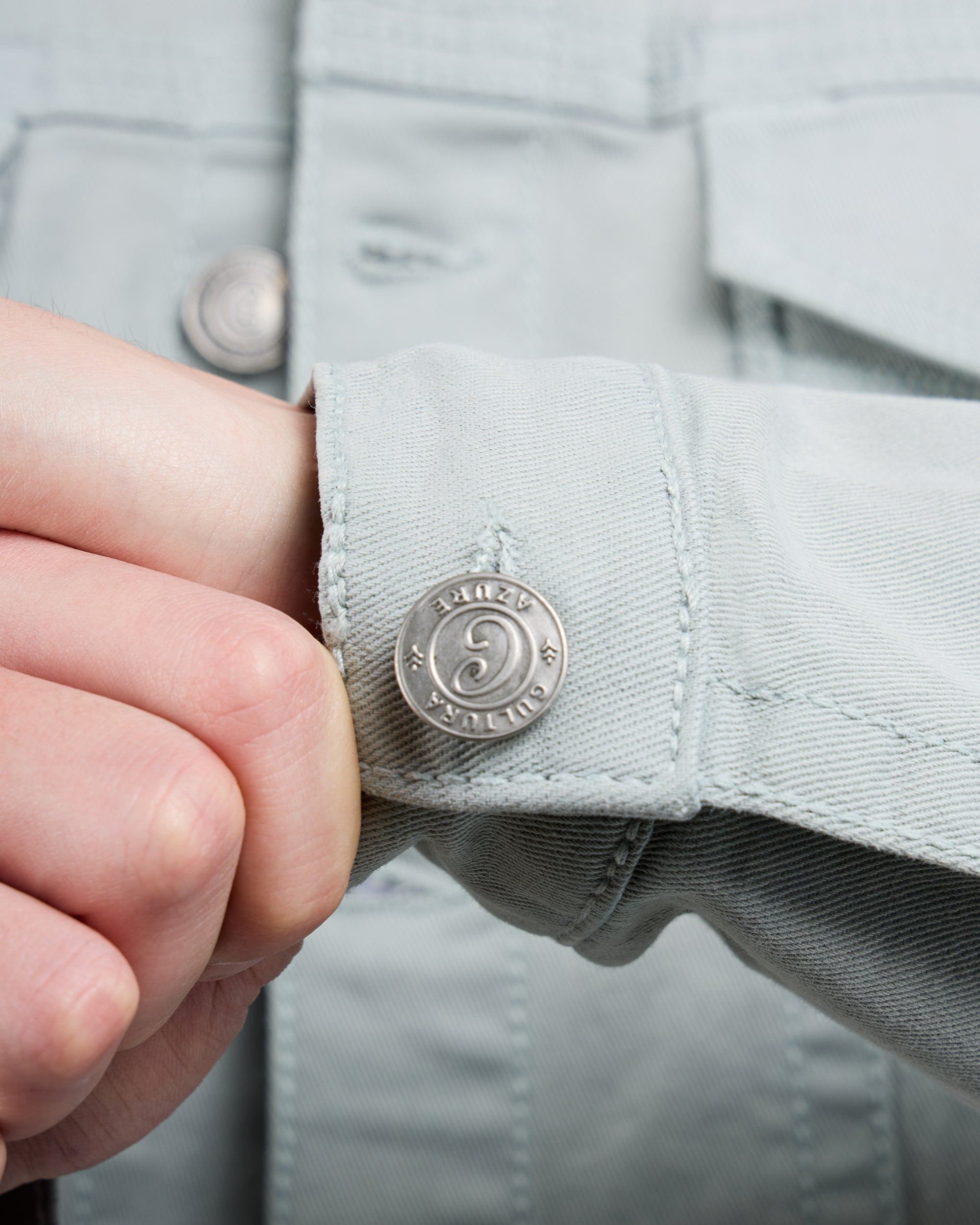 #CUJKM5100742 Saddle Stitch Trucker Color Denim Jacket-thumbmail-43