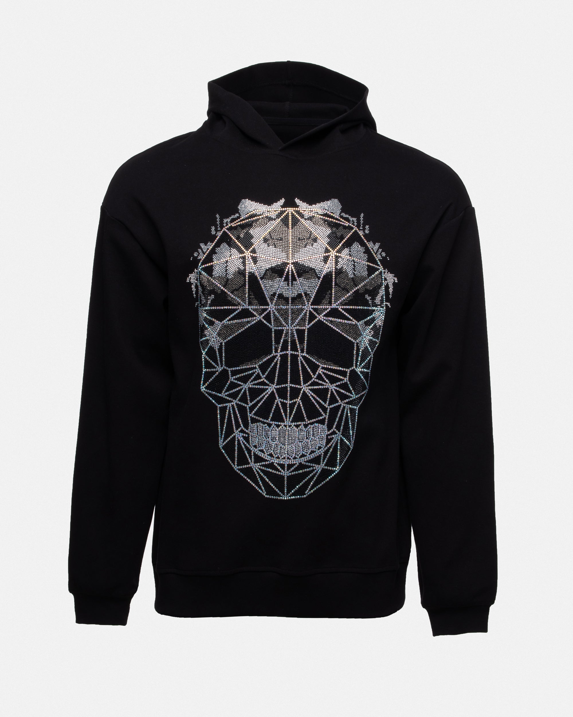 HTFH-30088 Geometric 3D Skull Pullover Hoodie – X-RAY JEANS