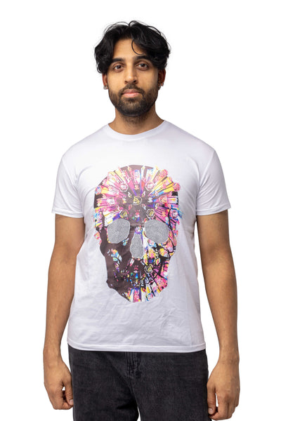 Tシャツ・カットソー Skull Printed Crewneck T-shirt HTTS-23295-WHITE-F_grande.jpg?