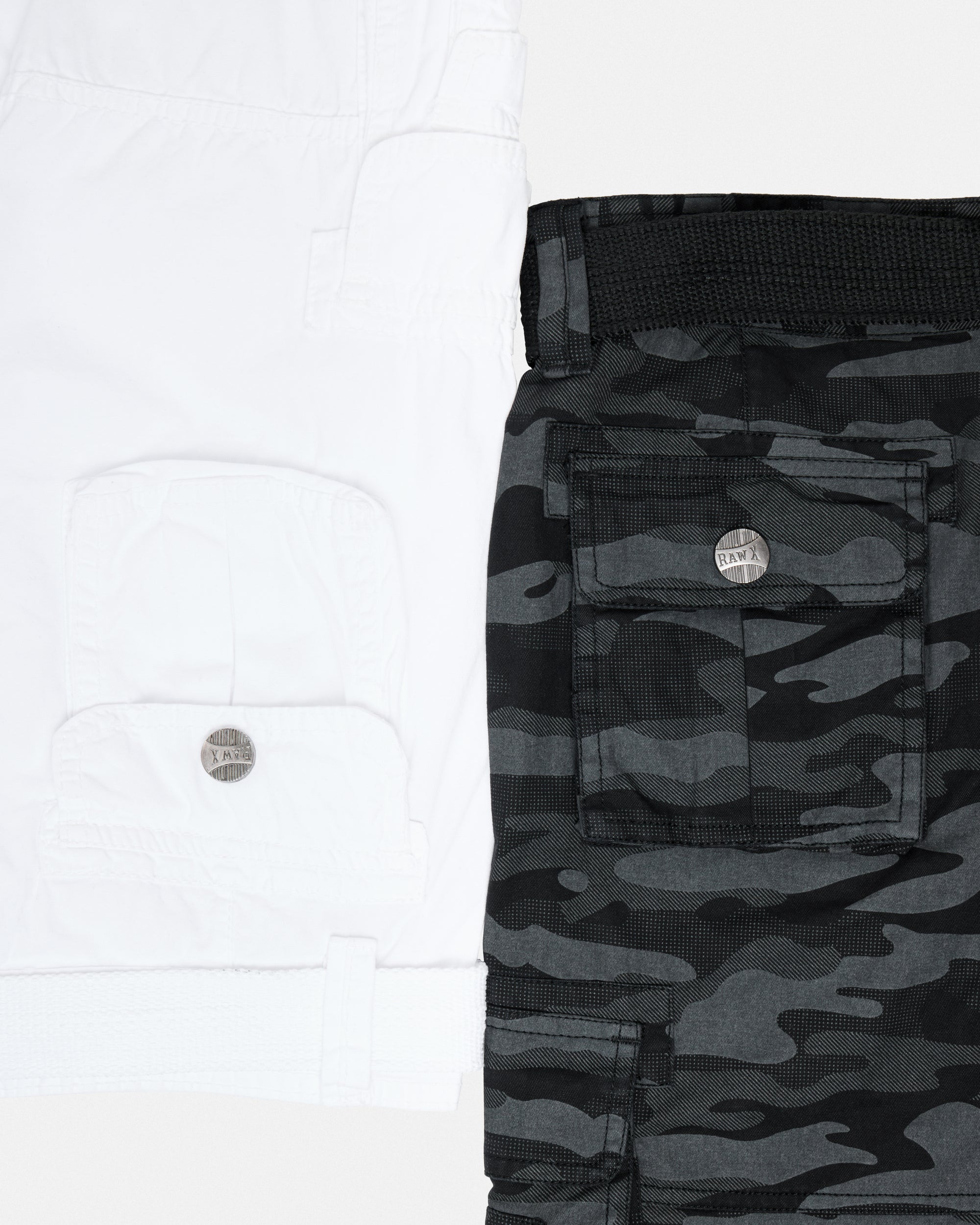 #KBS-1001 Little Boy's 4-7 2-Piece Combo Belted Twill Cargo Shorts-thumbmail-30