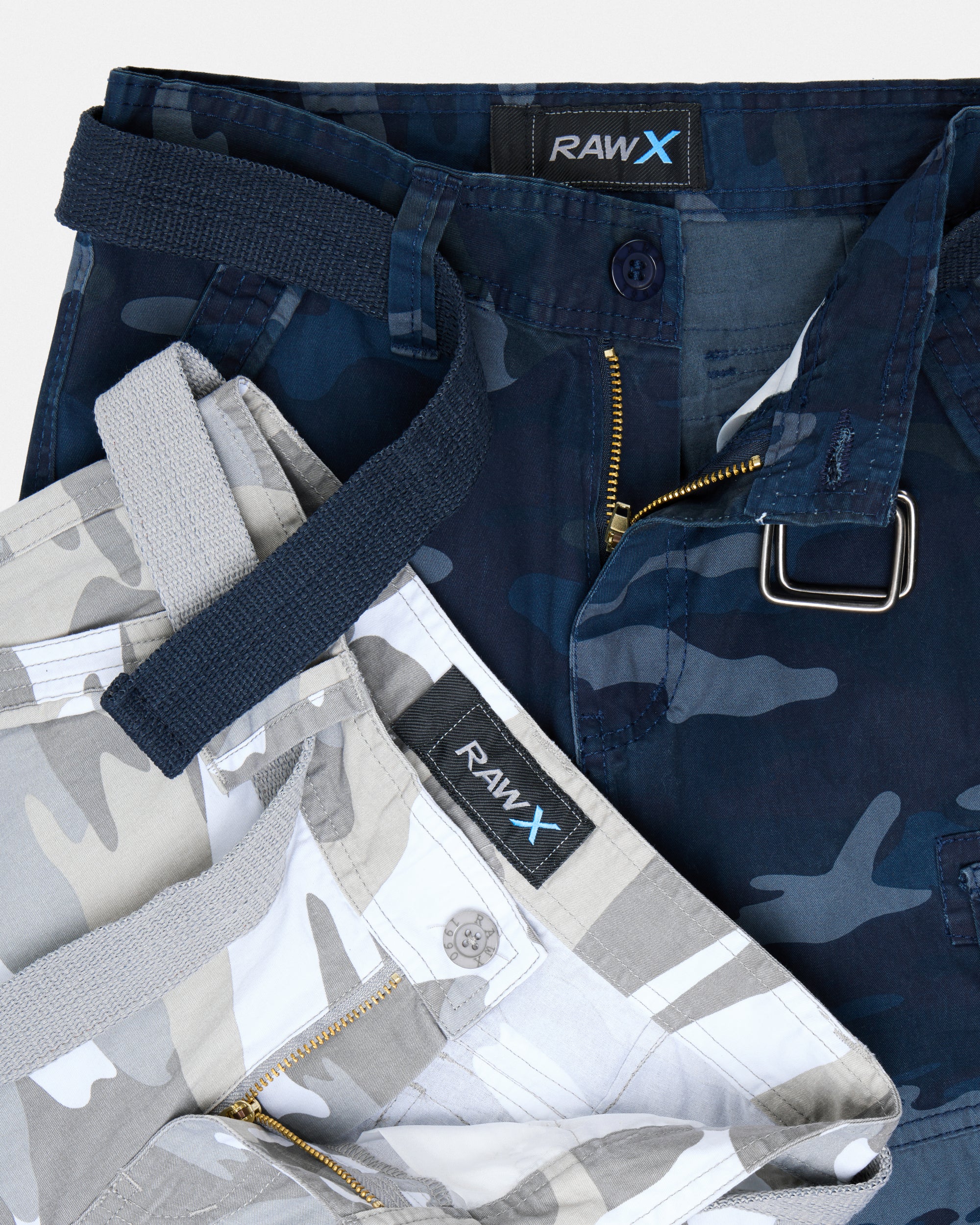 #KBS-1001 Little Boy's 4-7 2-Piece Combo Belted Twill Cargo Shorts-thumbmail-24