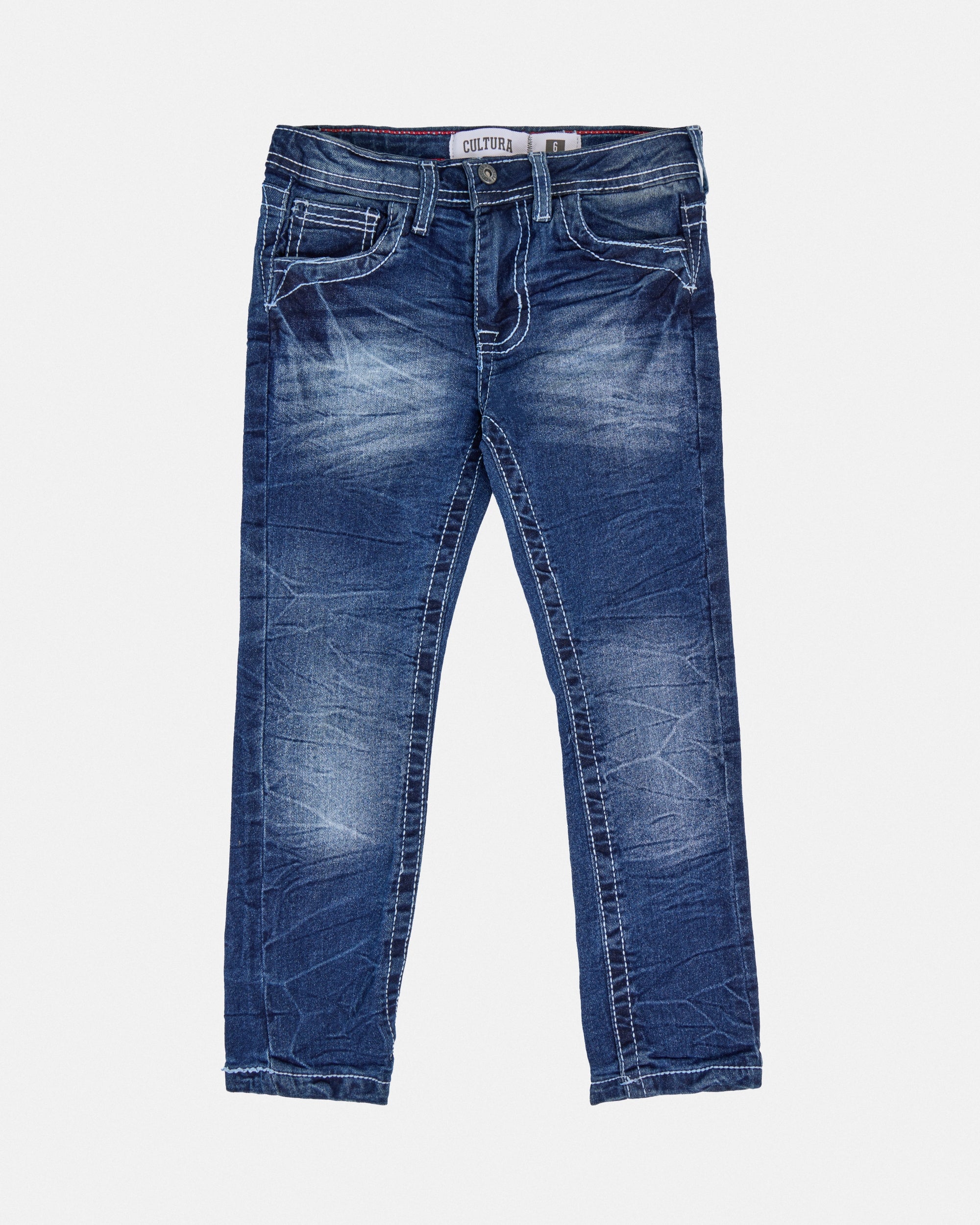 Cultura Little Boy's Slim Fit Saddle Stitch Stretch Jeans