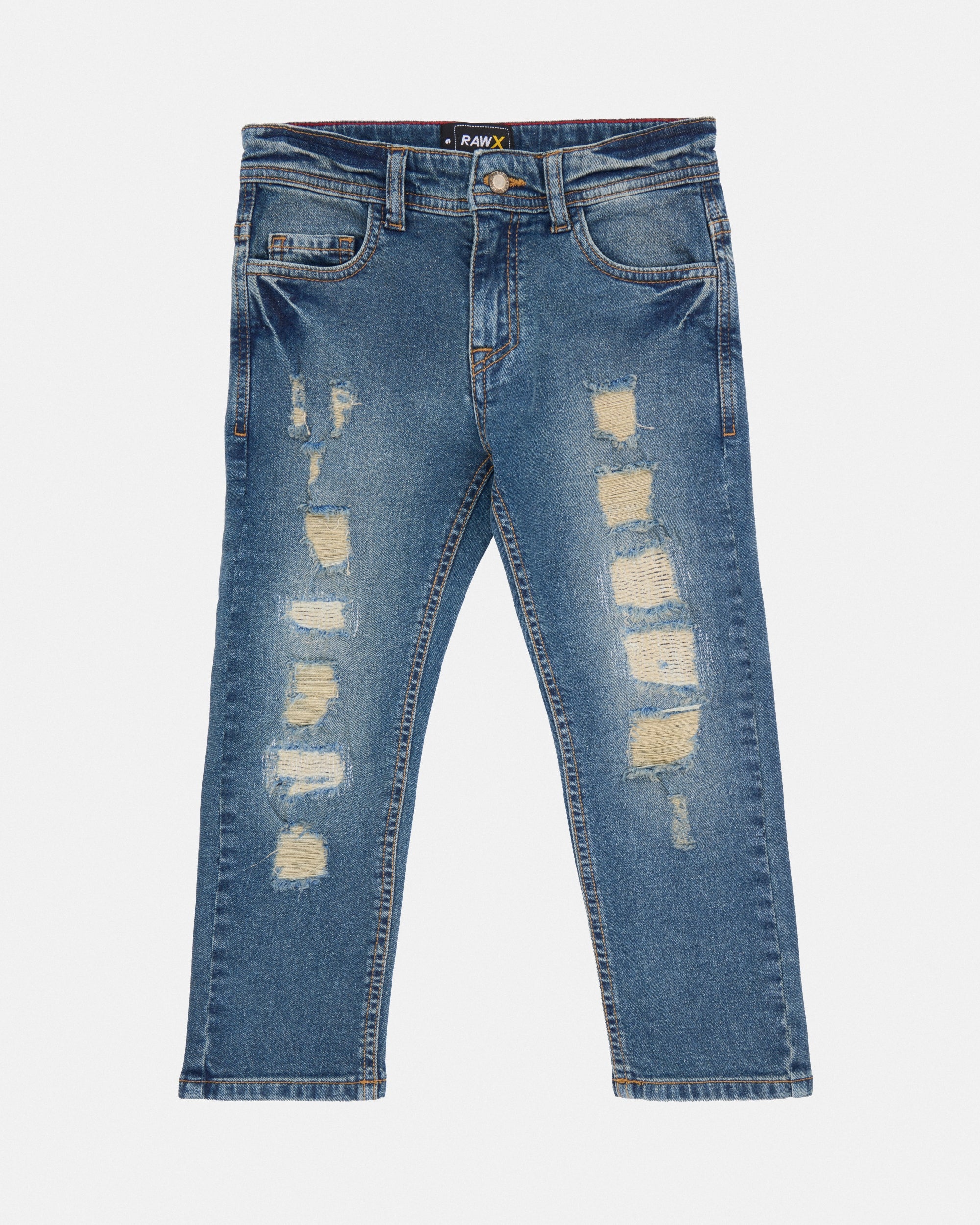 #KRP-7561 Little Boy's 4-7 Rip & Repair Jeans