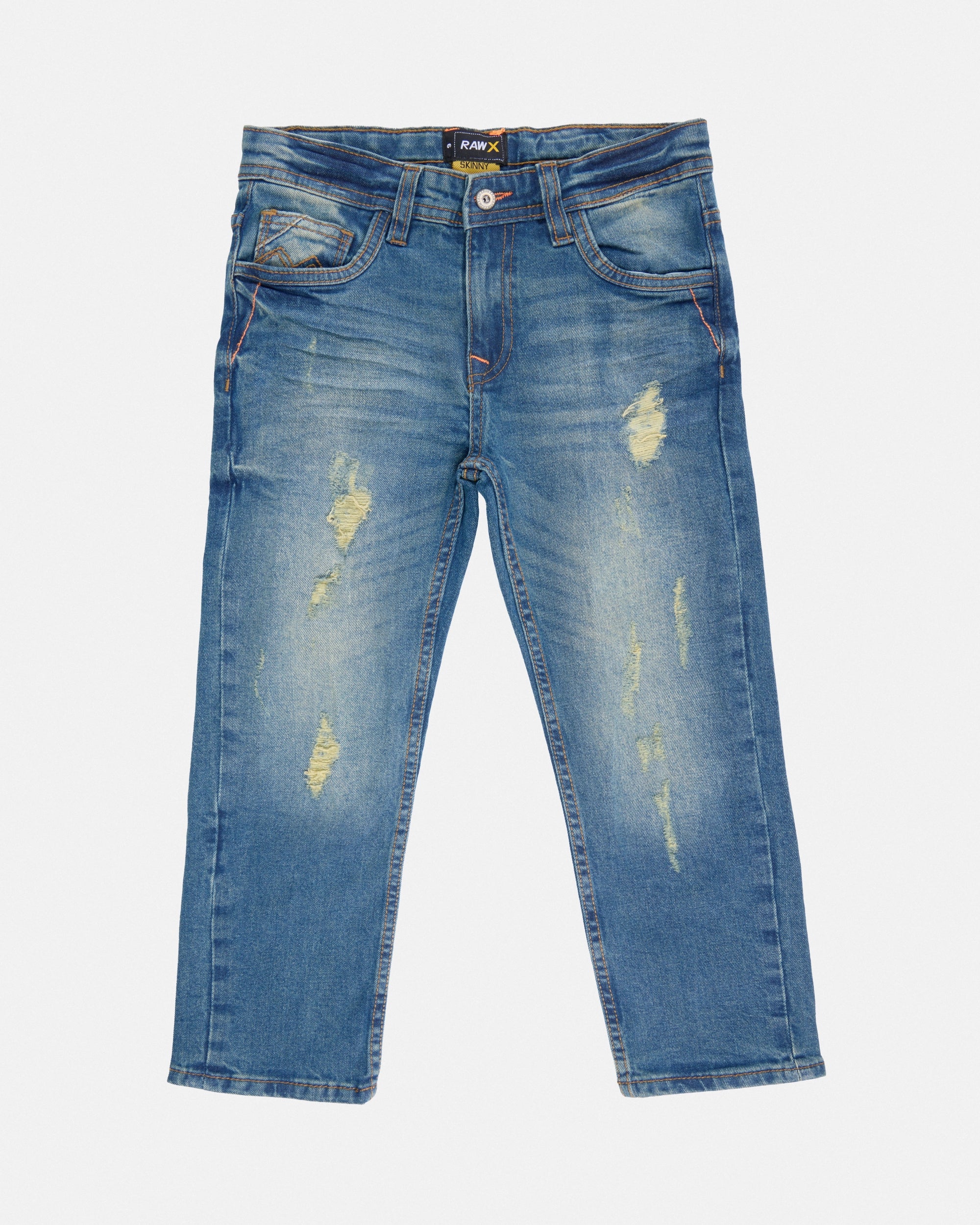 Little Boy's Rip And Repair Denim Jeans