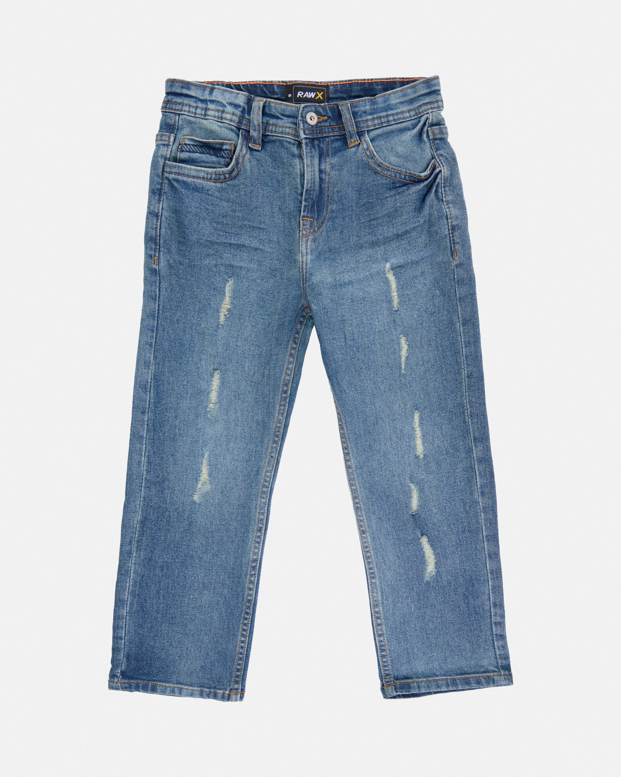Little Boy's Rip And Repair Denim Jeans