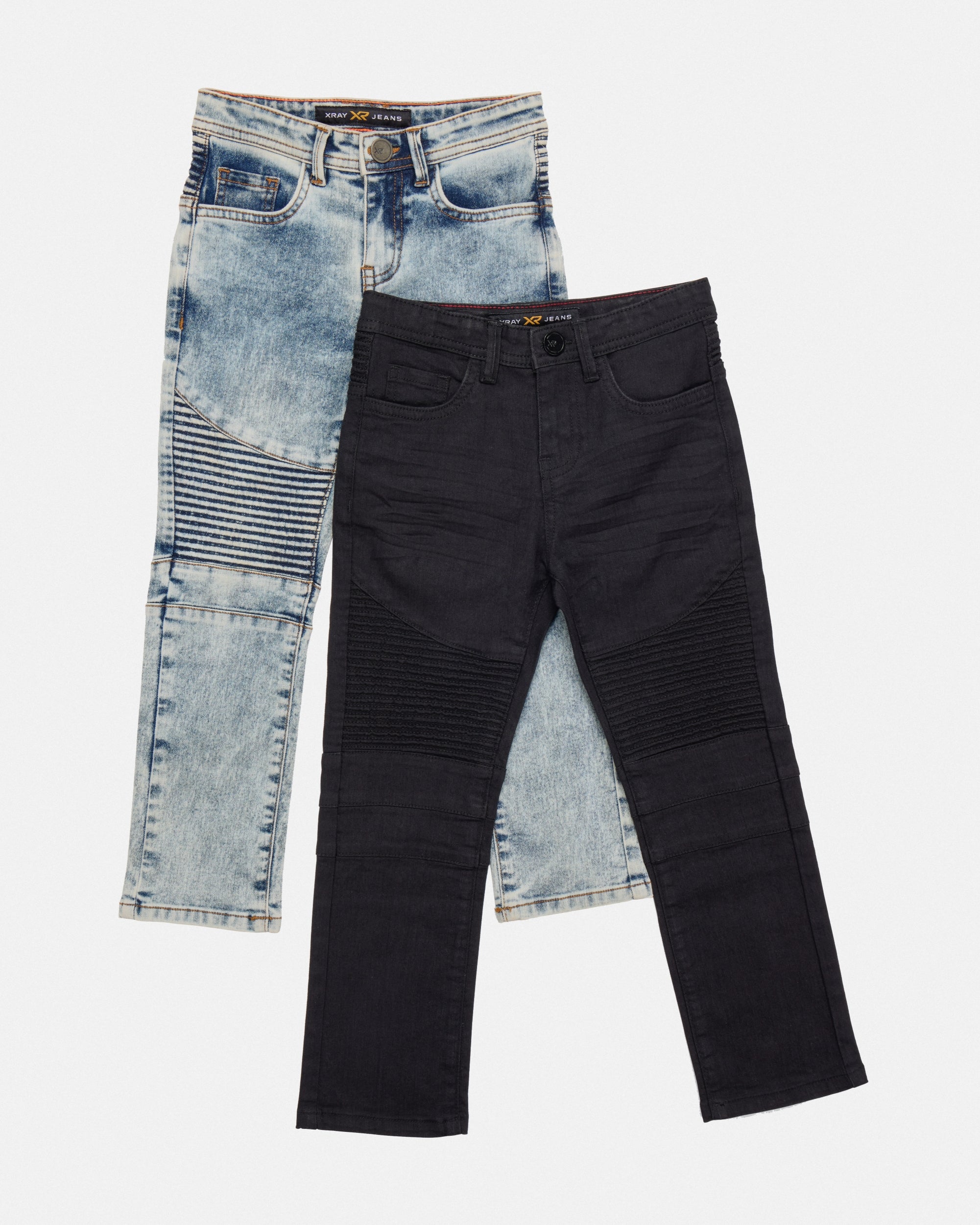 X RAY Little Boy's Moto Stretch Jeans - 2 Pack