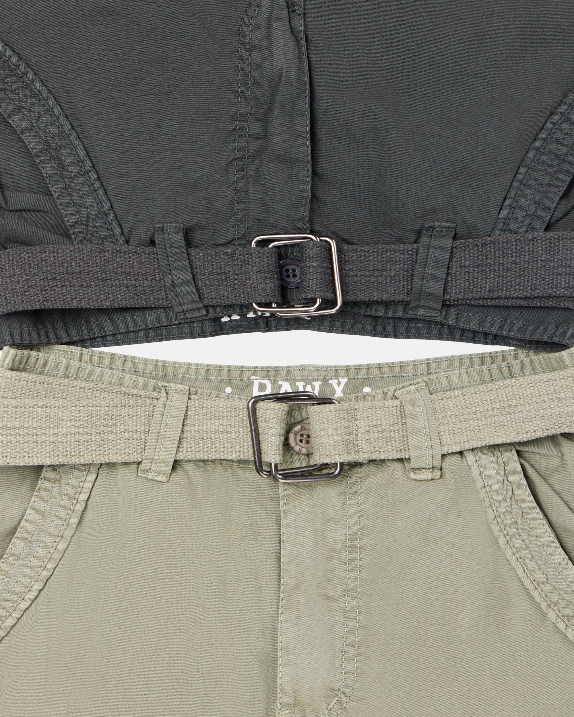 #RBS-1001 Boy's 2Pc Combo Belted Twill Cargo Shorts, Size 8-18-thumbmail-3