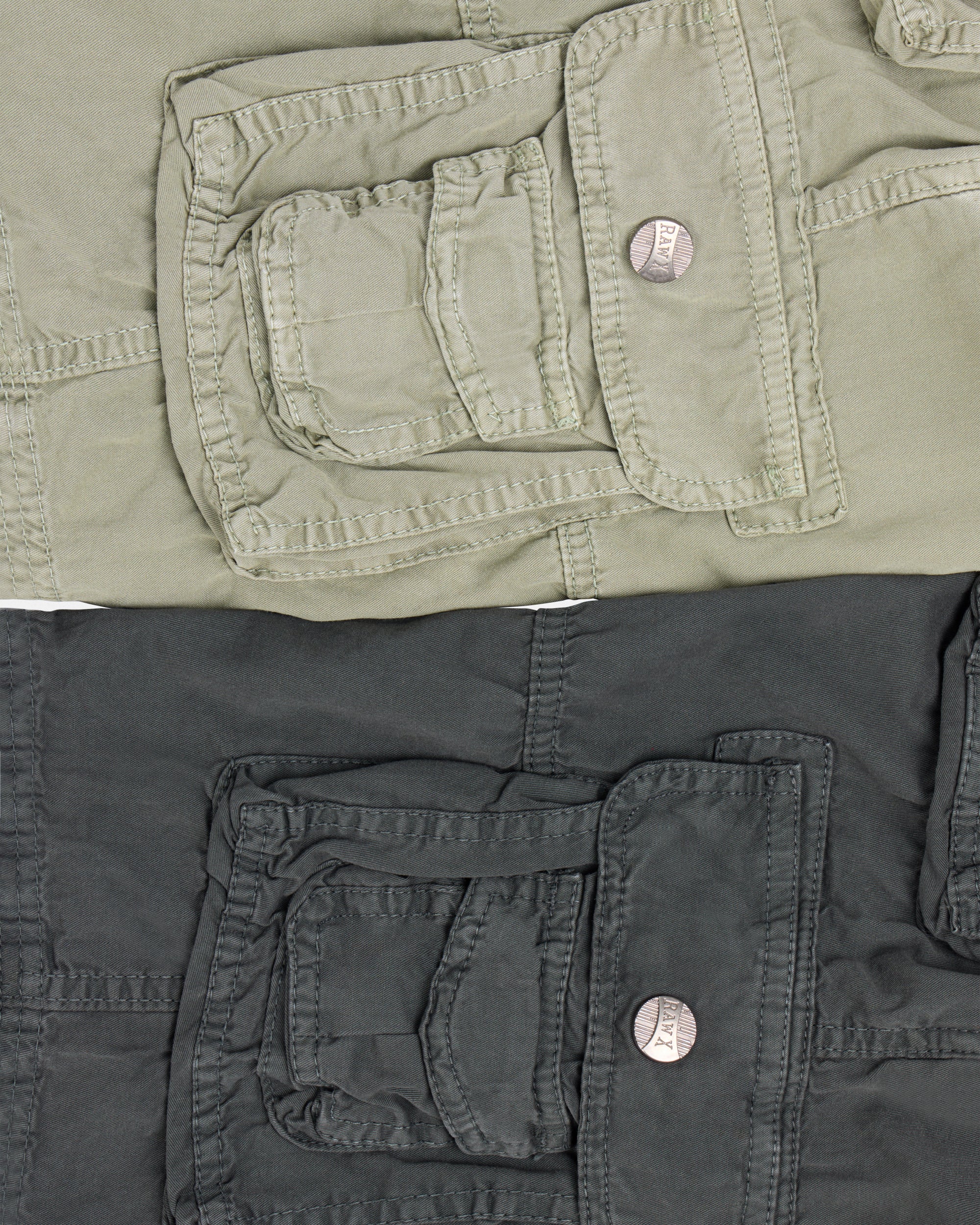 #RBS-1001 Boy's 2Pc Combo Belted Twill Cargo Shorts, Size 8-18-thumbmail-5