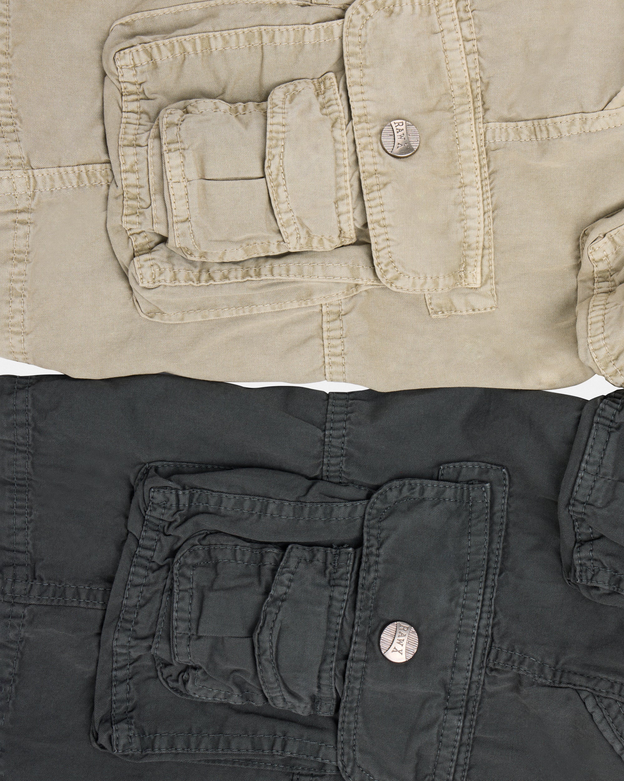 #RBS-1001 Boy's 2Pc Combo Belted Twill Cargo Shorts, Size 8-18-thumbmail-55