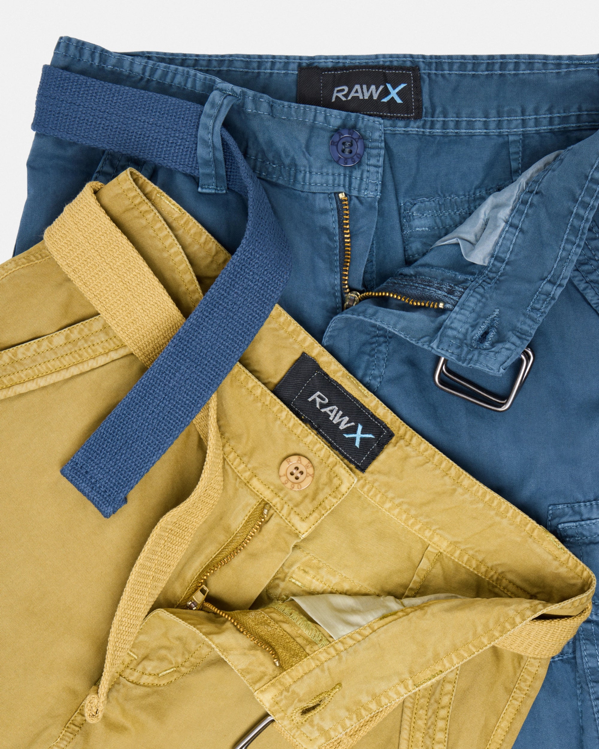 #RBS-1001 Boy's 2Pc Combo Belted Twill Cargo Shorts, Size 8-18-thumbmail-79