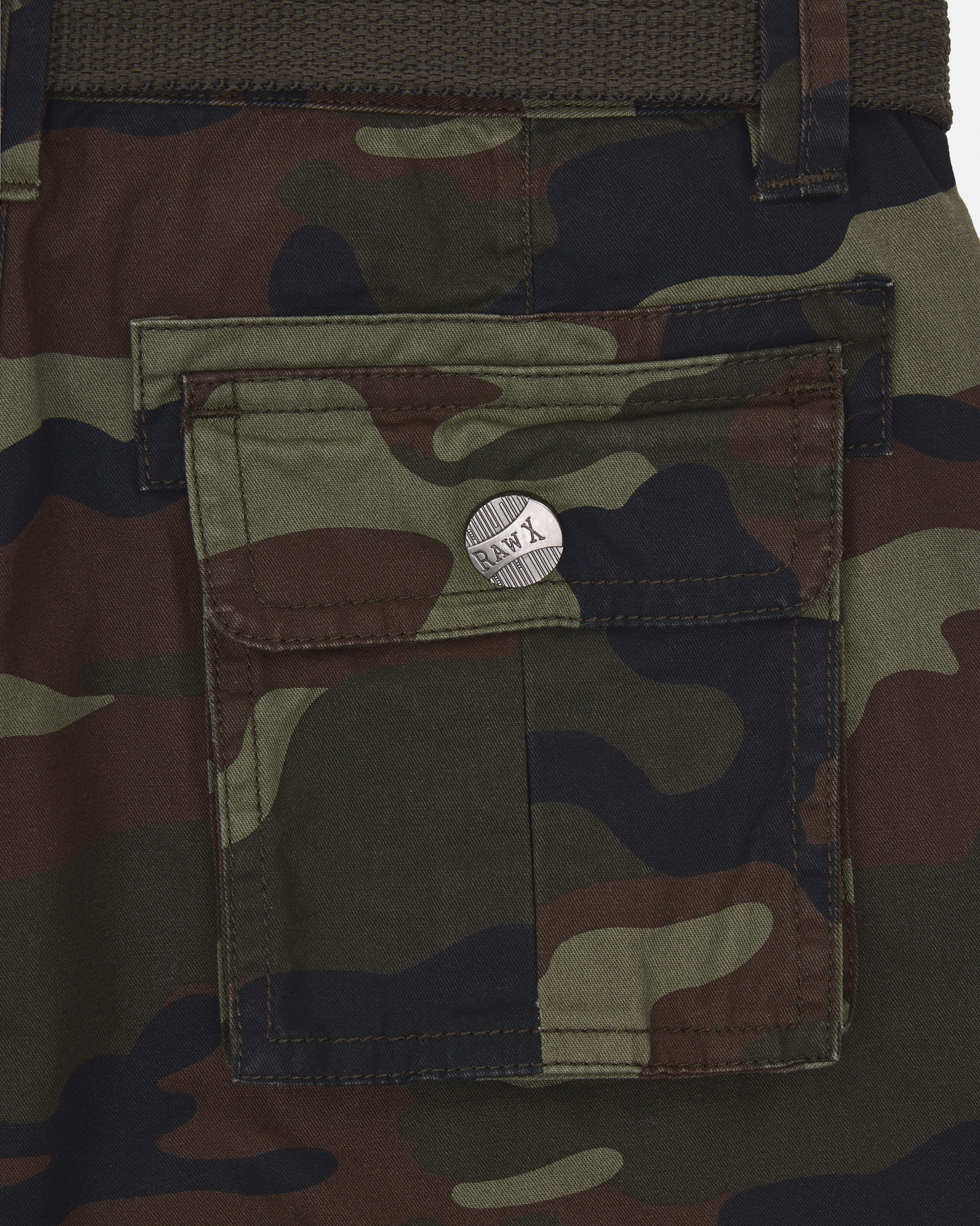 #RBS-19021 Boy's Belted Twill Cargo Shorts, Size 8-18-thumbmail-53