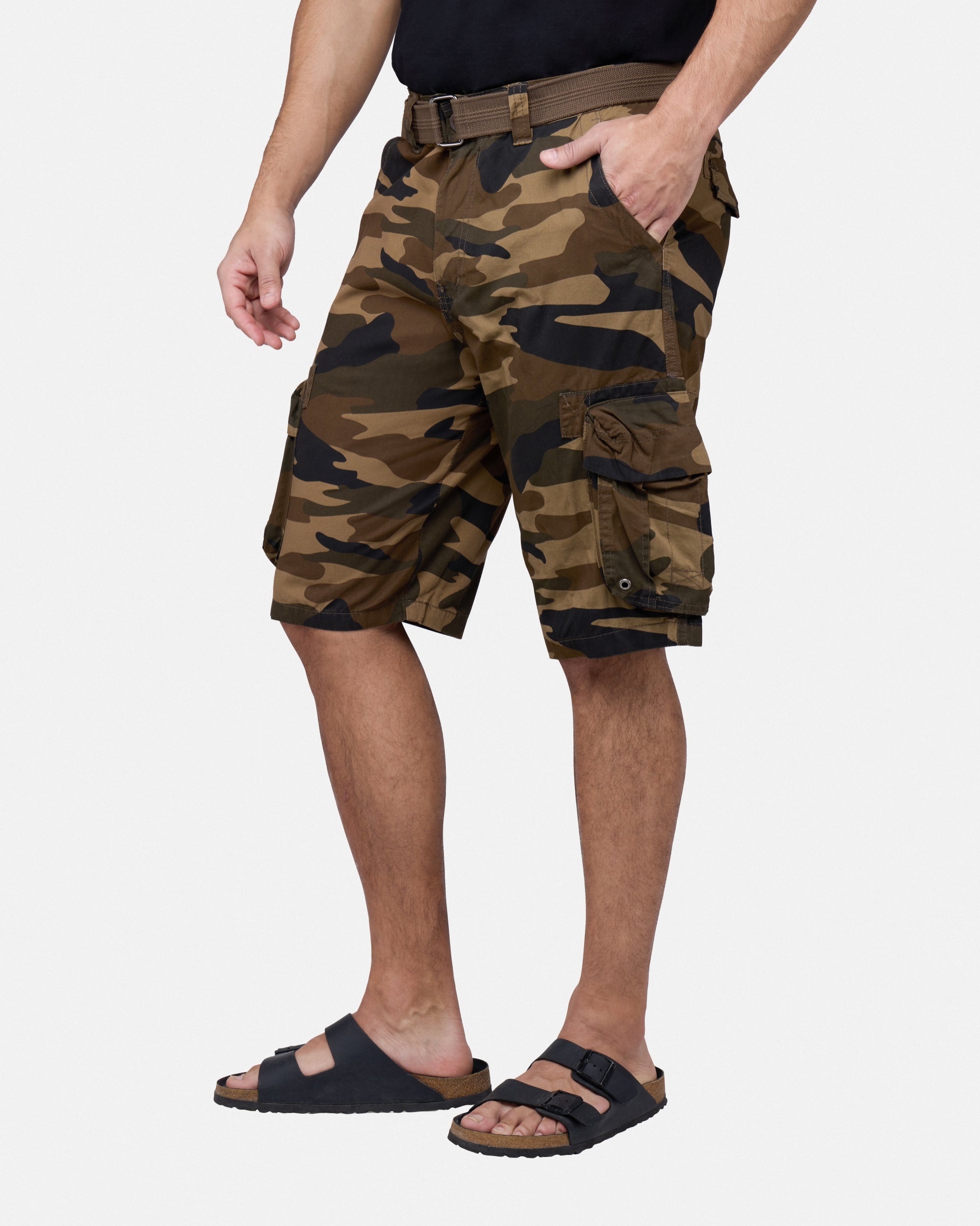【oan】Front Snap Cargo Bermuda Pants Raw X Men's 12.5