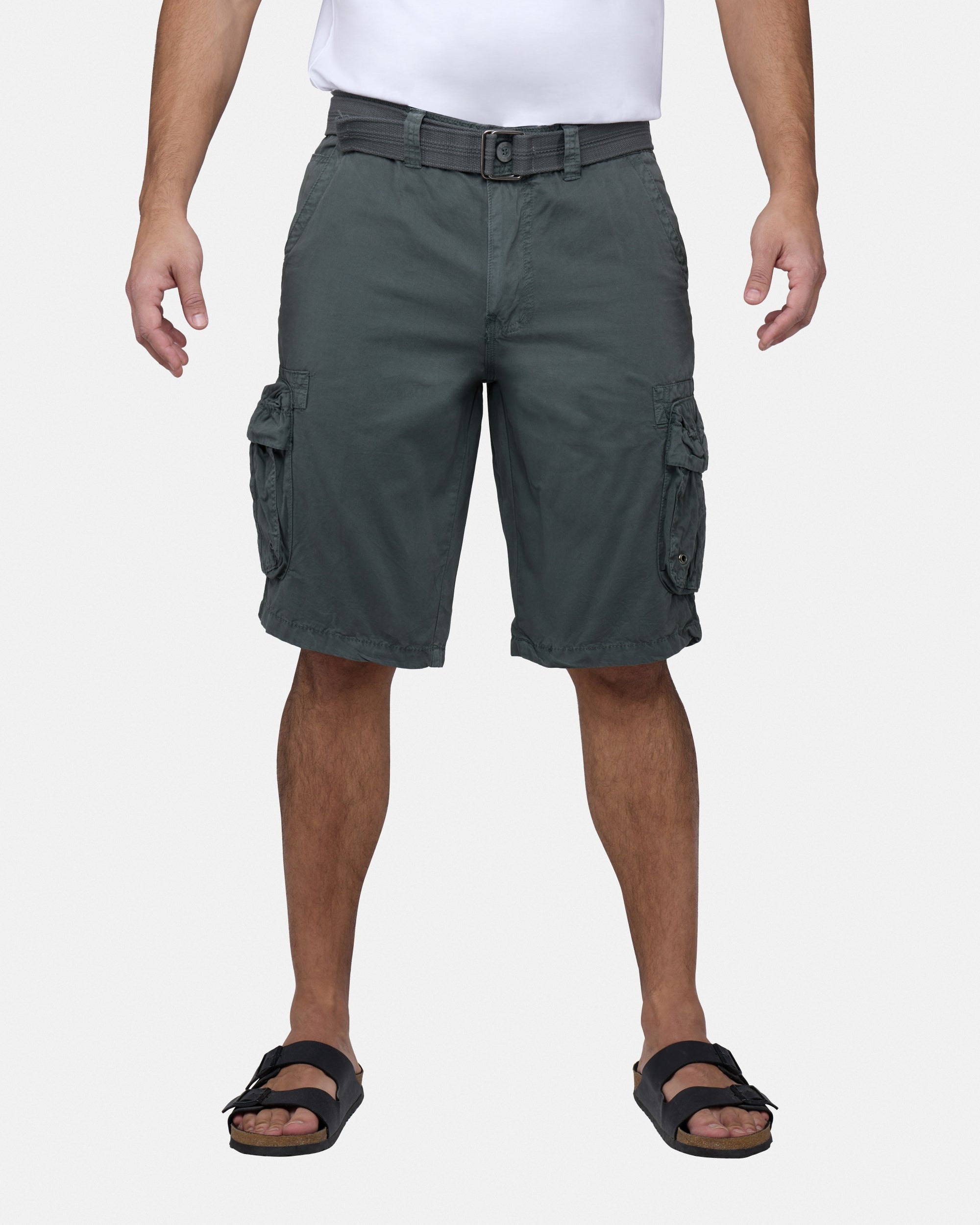 RAW X Men's Belted 12.5" Inseam Cargo Shorts