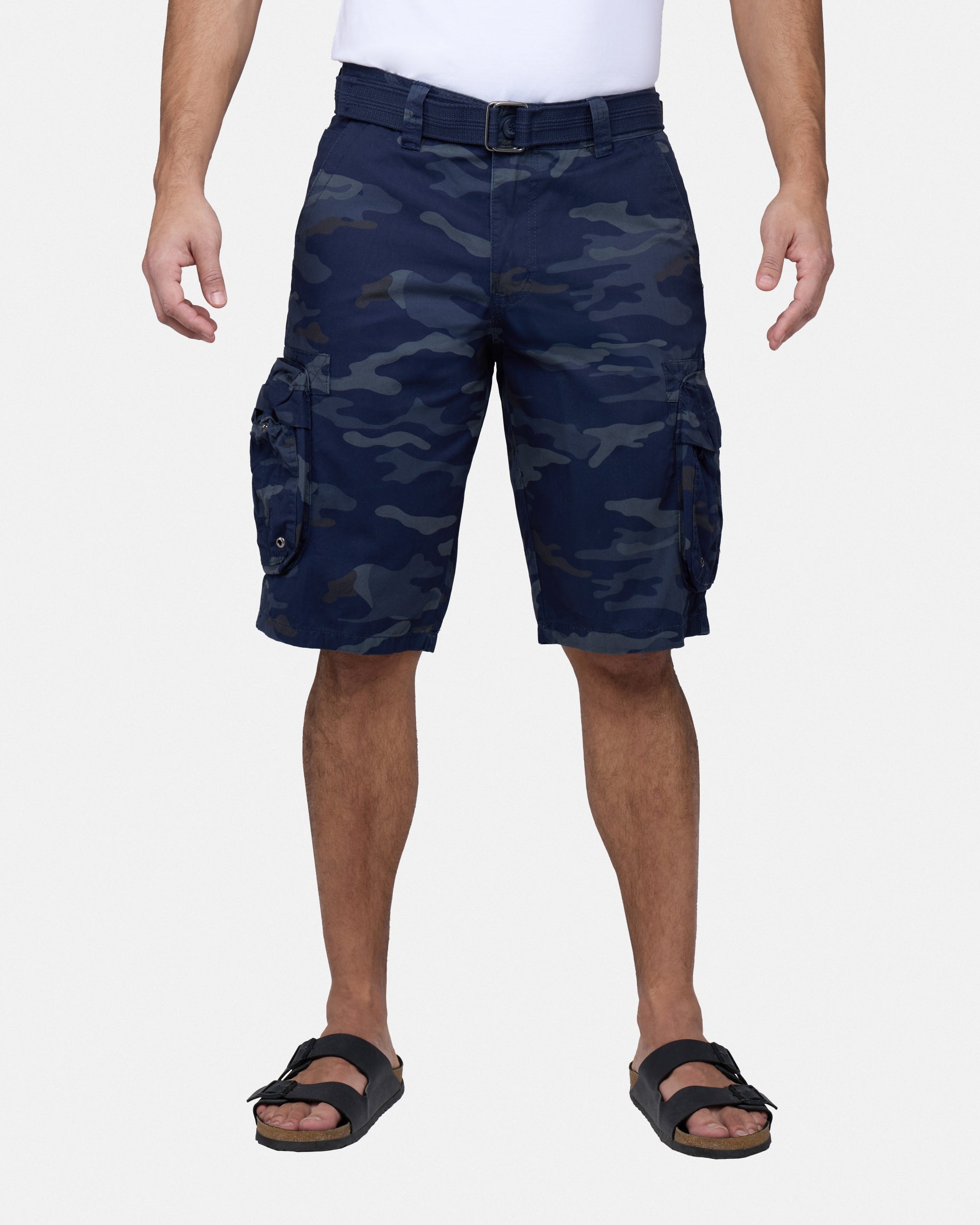 RAW X Men's Belted 12.5" Inseam Cargo Shorts