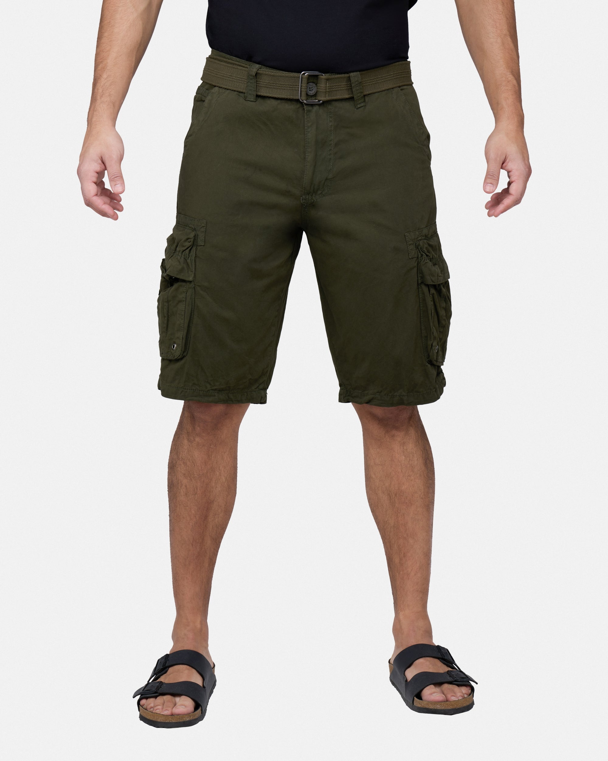 RAW X Men's Belted 12.5" Inseam Cargo Shorts
