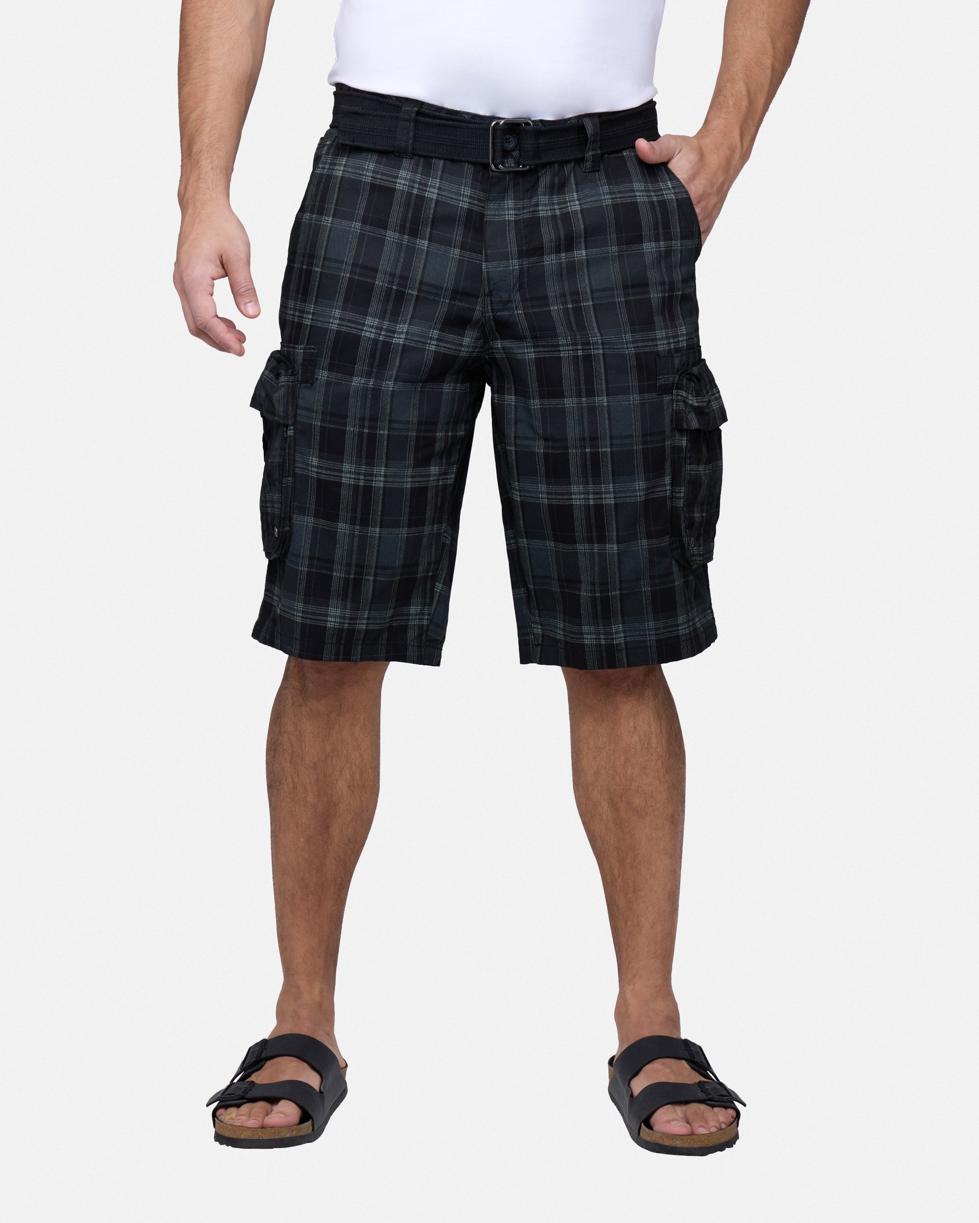 RAW X Men's Belted 12.5" Inseam Cargo Shorts