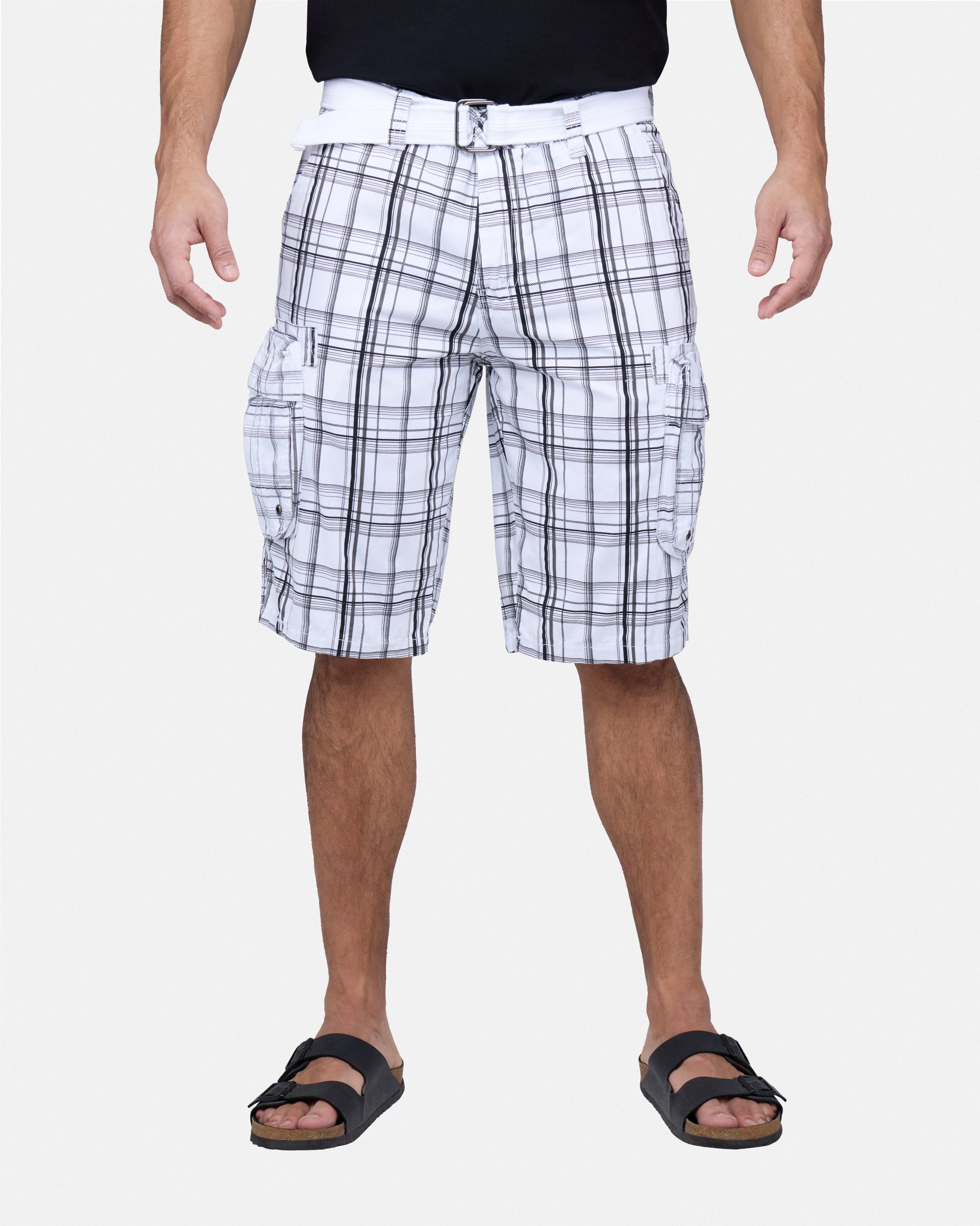 RAW X Men's Belted 12.5" Inseam Cargo Shorts