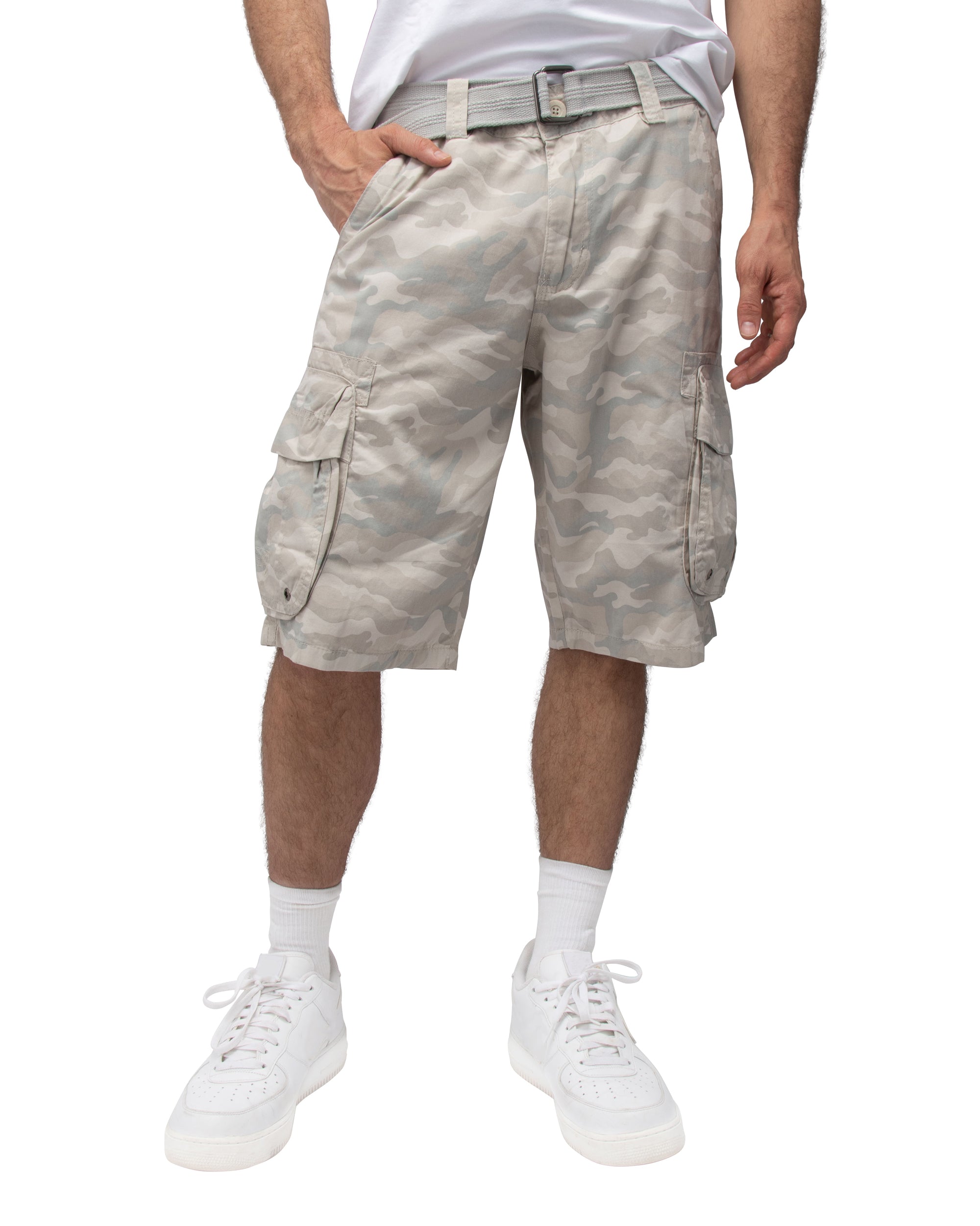 RAW X Men's Belted 12.5" Inseam Cargo Shorts