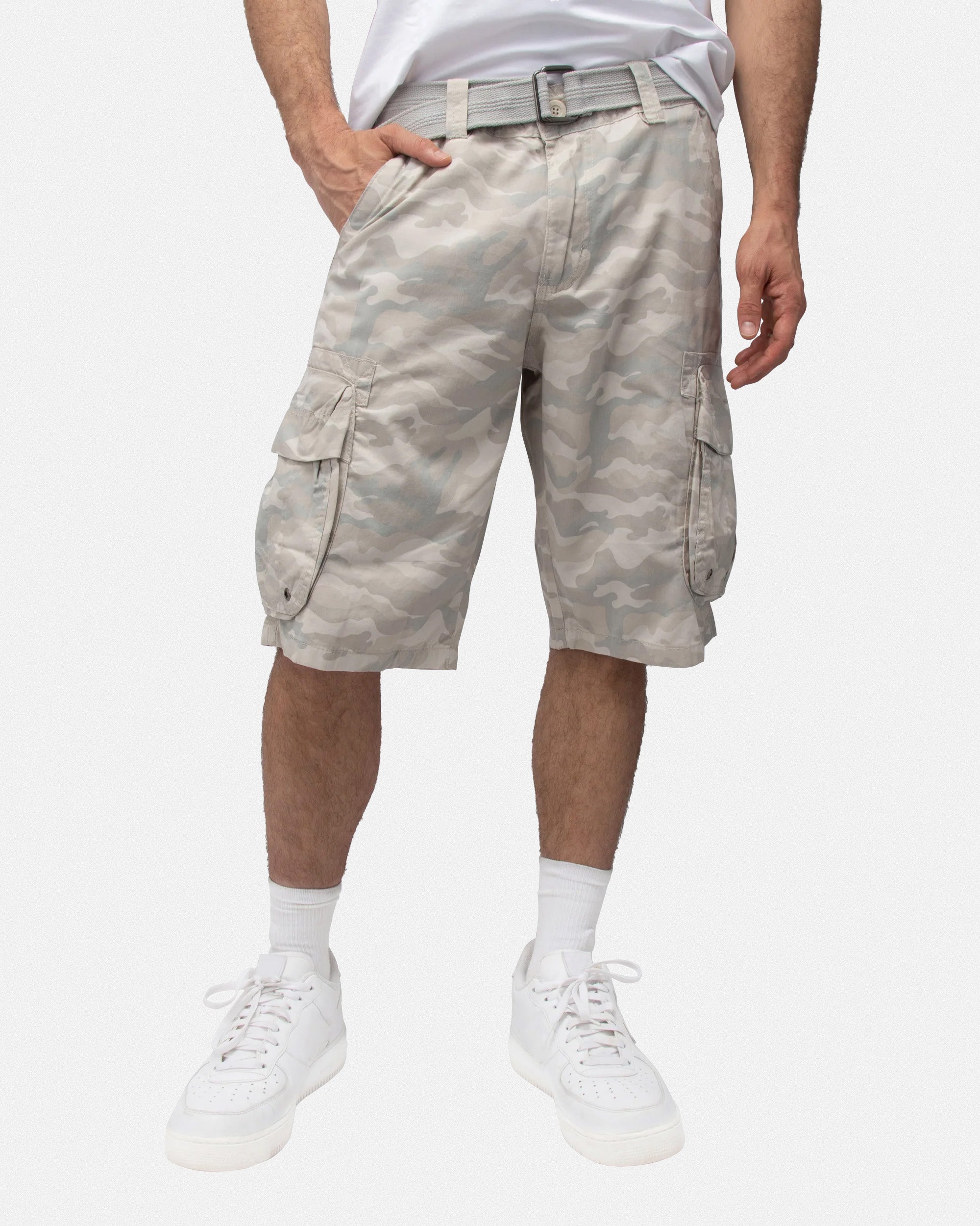 RAW X Men's Belted 12.5" Inseam Cargo Shorts
