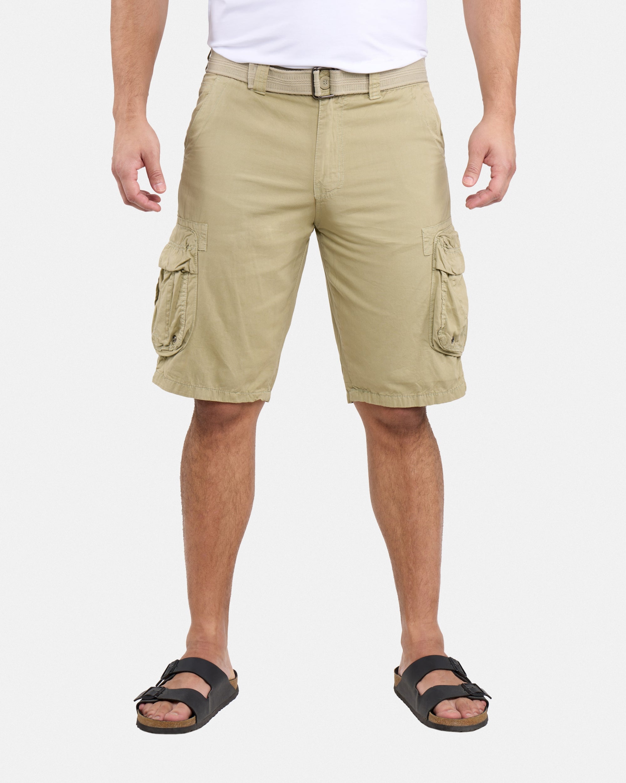 RAW X Men's Belted 12.5" Inseam Cargo Shorts