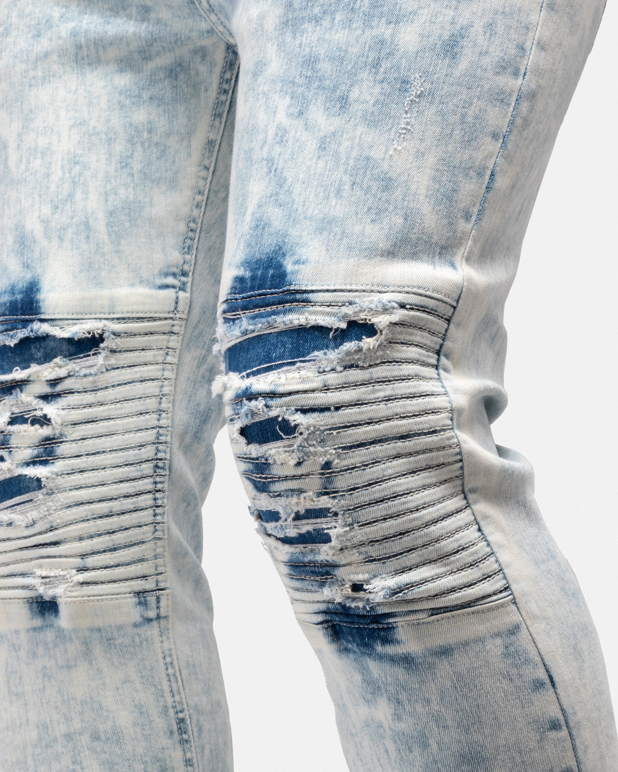 RXP-91281 Skinny Fit Distressed Moto Jeans – X-RAY JEANS