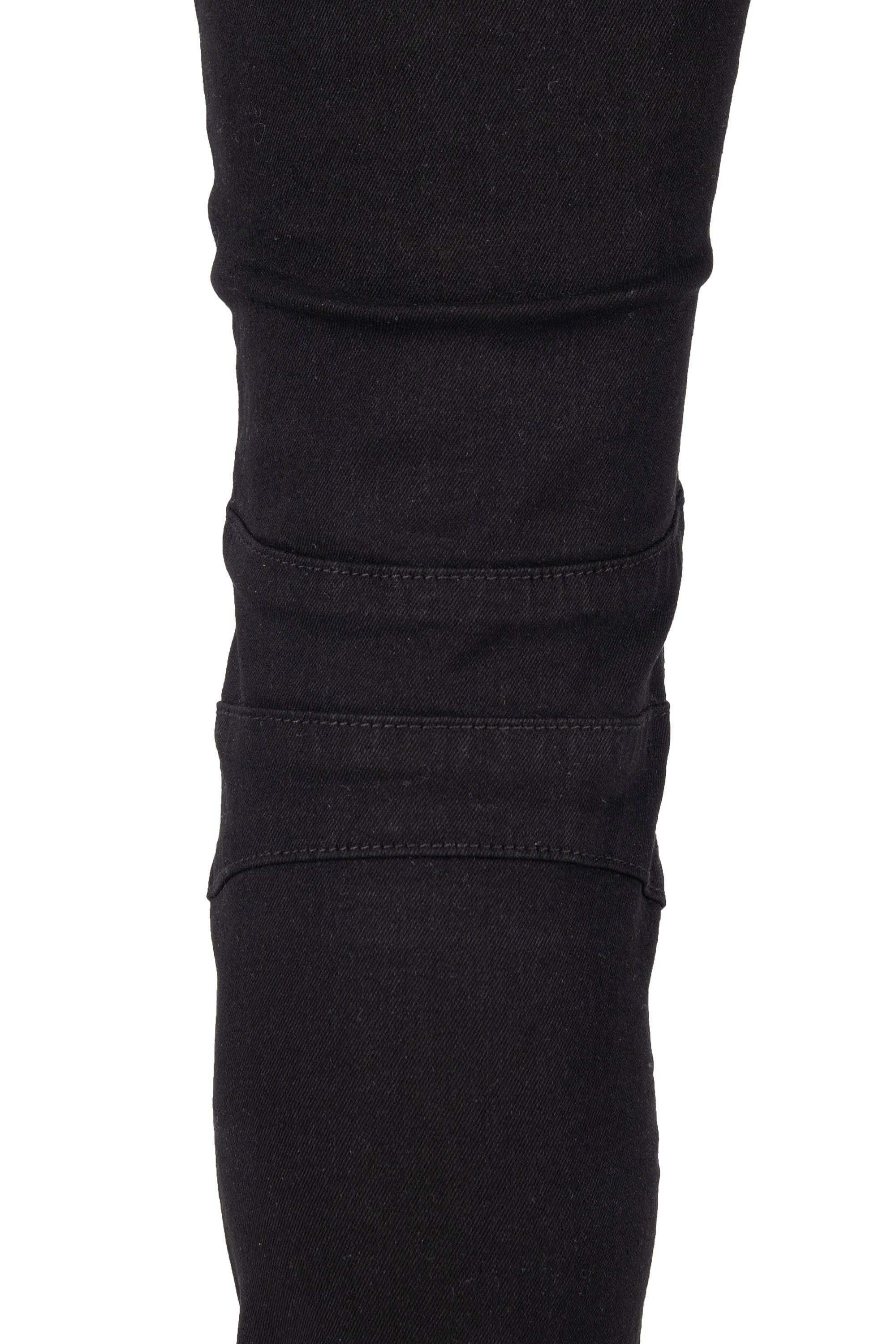 Raw X Men's Skinny Fit Biker Ripped Distressed Slim Fit