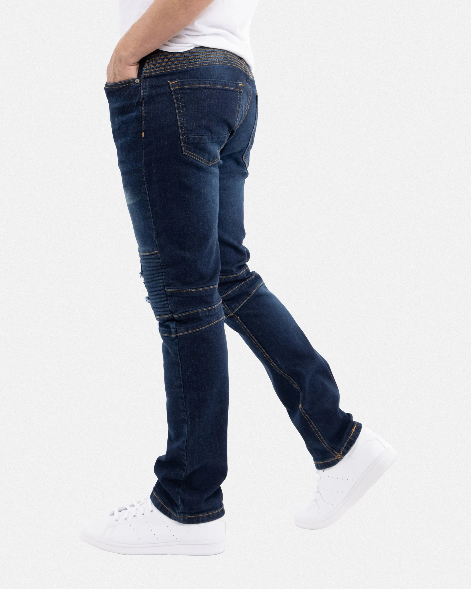 RXP-99054 Skinny Fit Distressed Moto Jeans – X-RAY JEANS