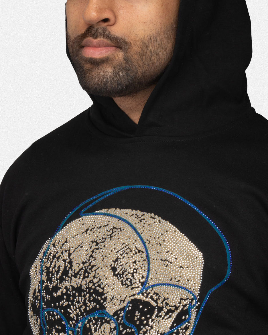 #SMFH-22049 Outlined Skull Hoodies-thumbmail-4