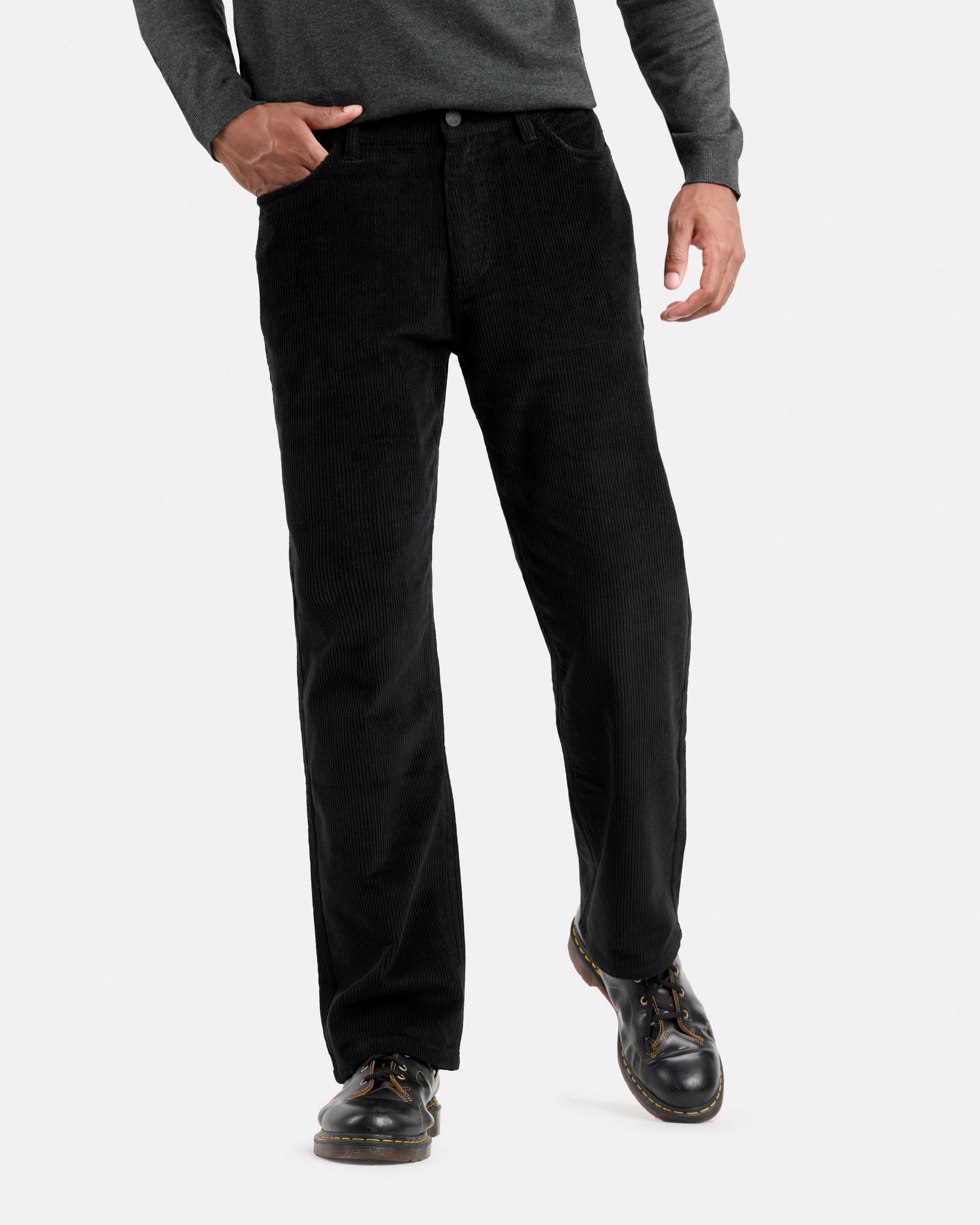 #SMPT7100445 Athletic Fit Corduroy Pants-thumbmail-4