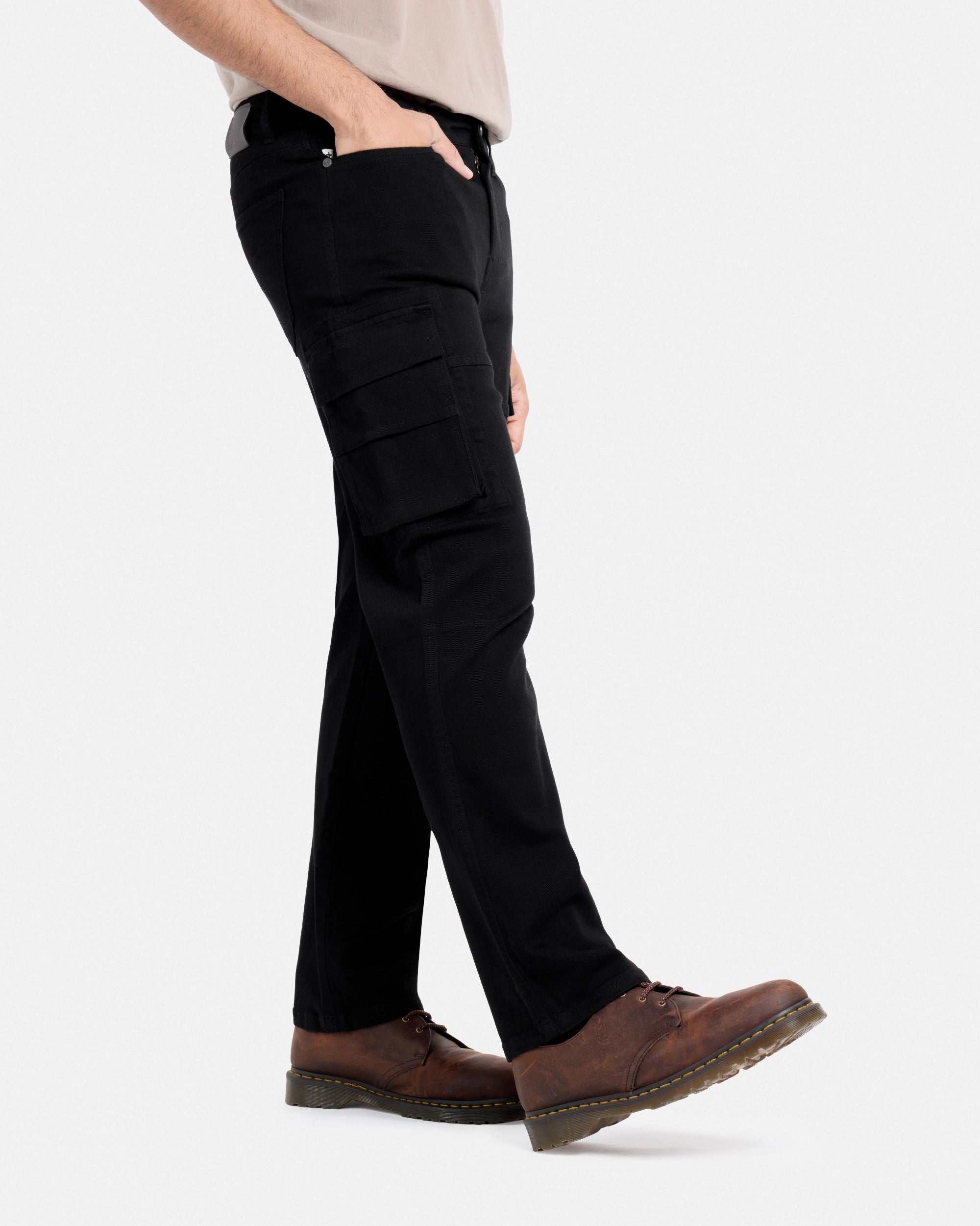 #SMPT7100584 Athletic Fit Twill Cargo Pants-thumbmail-3
