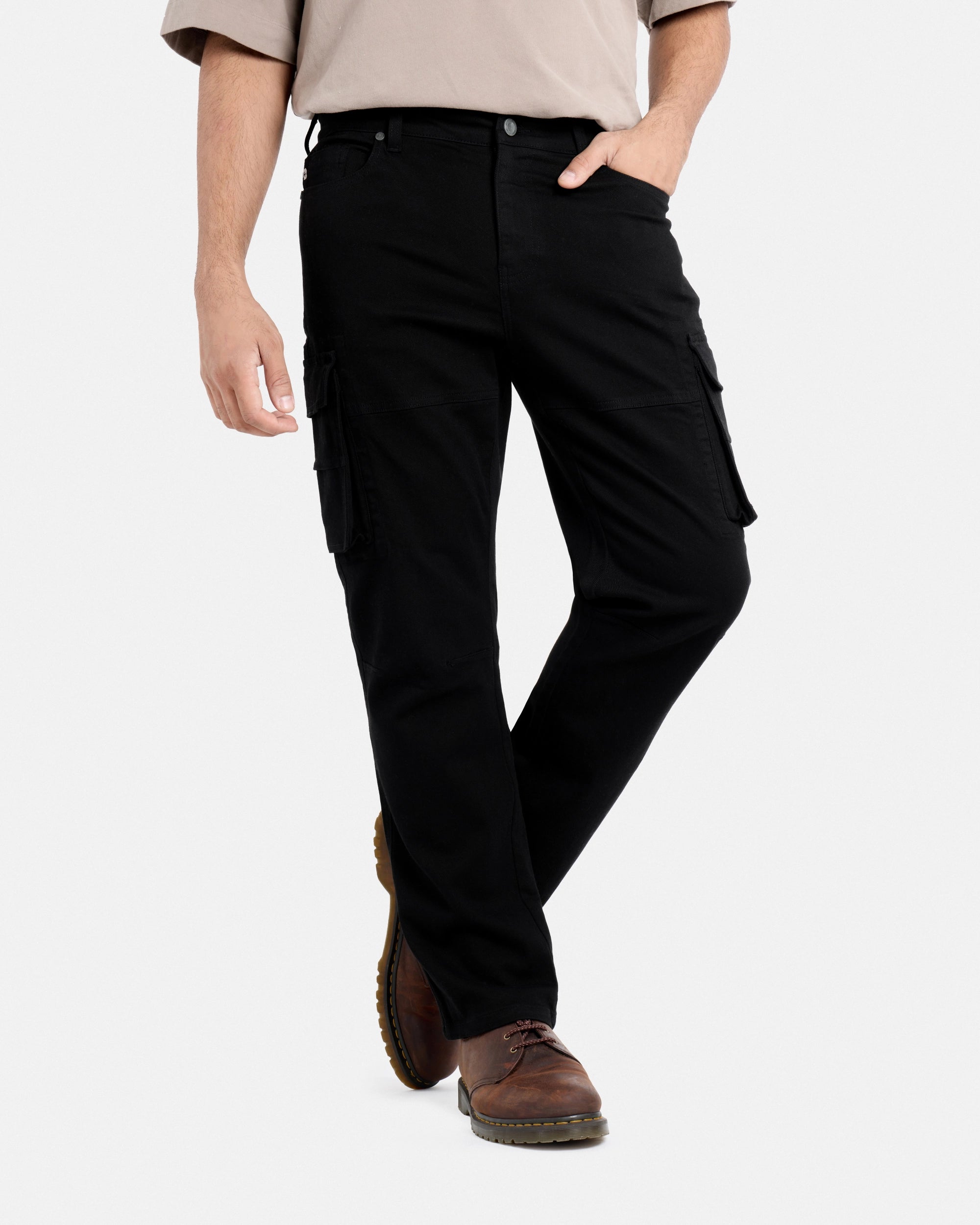 #SMPT7100584 Athletic Fit Twill Cargo Pants-thumbmail-4