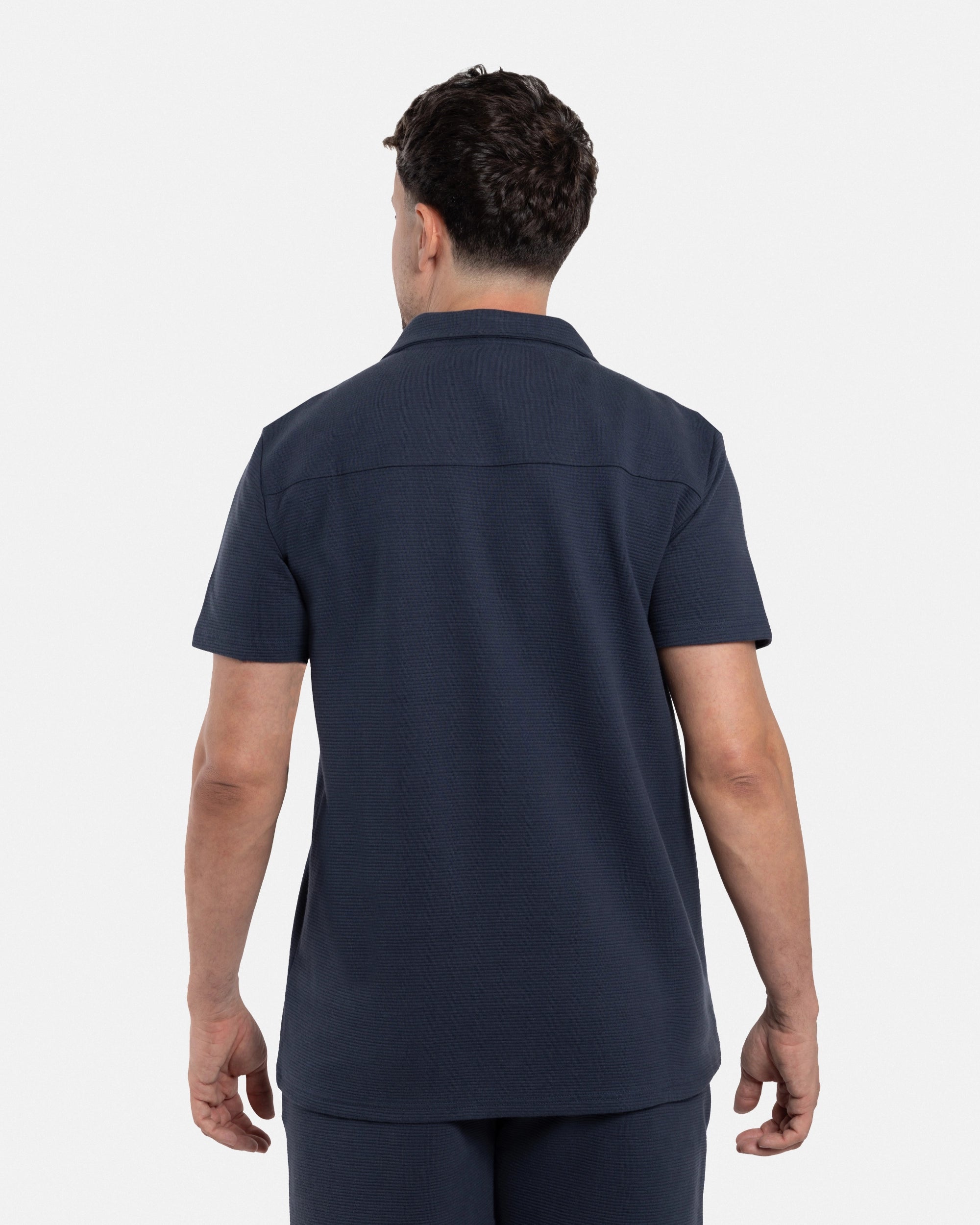 #SMTS-23353 Camp Collar Textured Terry Shirt-thumbmail-11