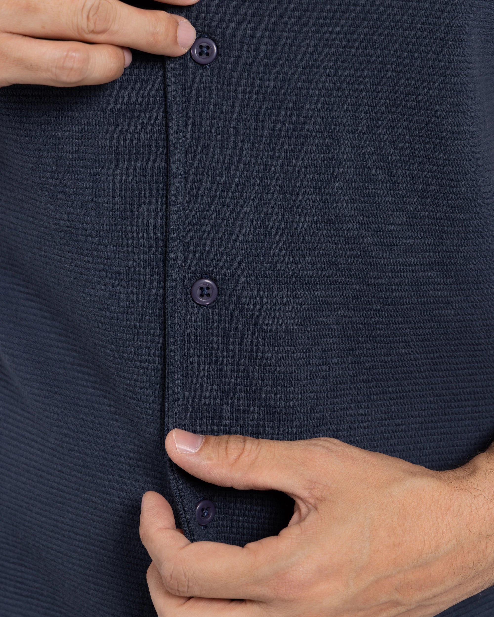 #SMTS-23353 Camp Collar Textured Terry Shirt-thumbmail-17