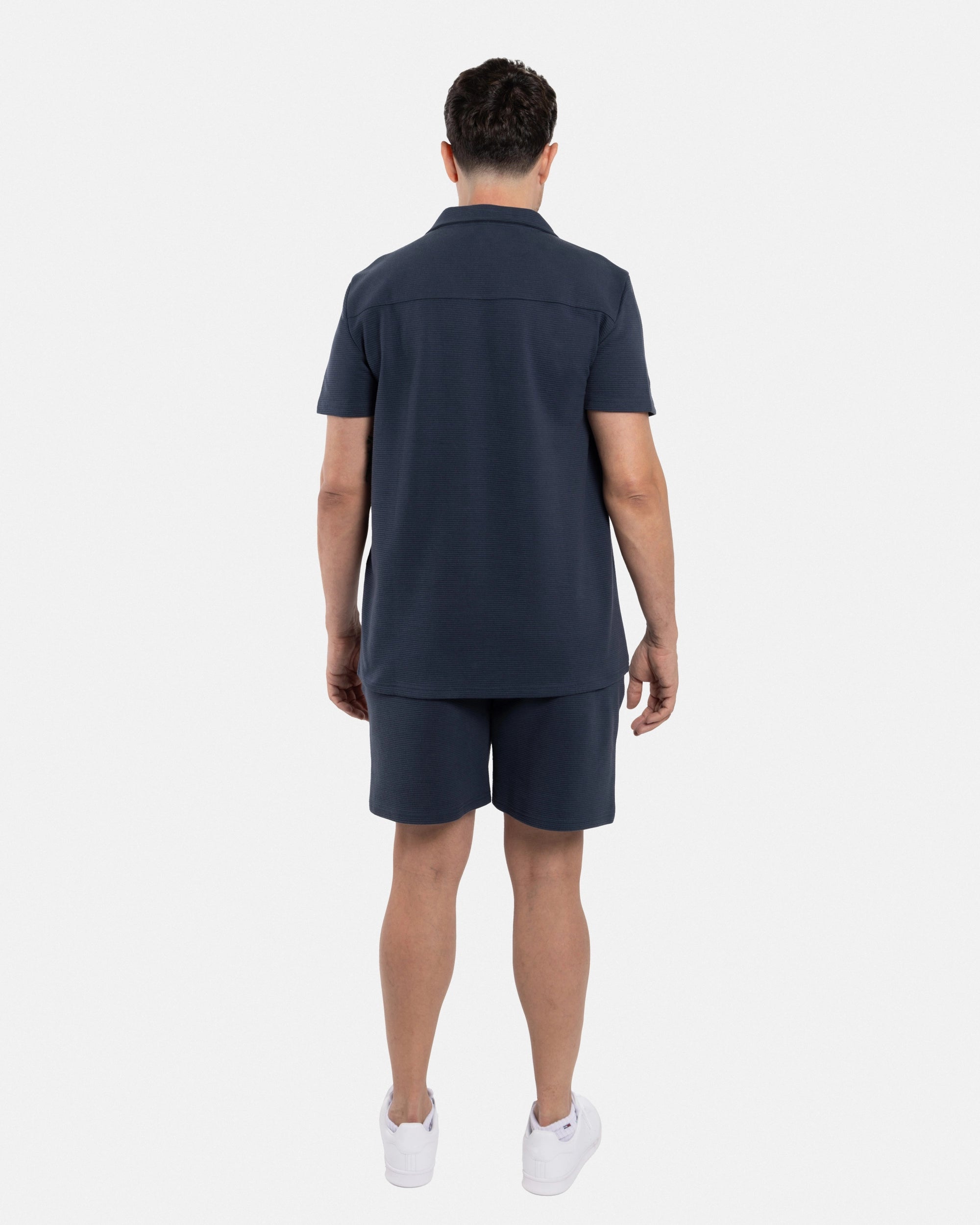 #SMTS-23353 Camp Collar Textured Terry Shirt-thumbmail-15