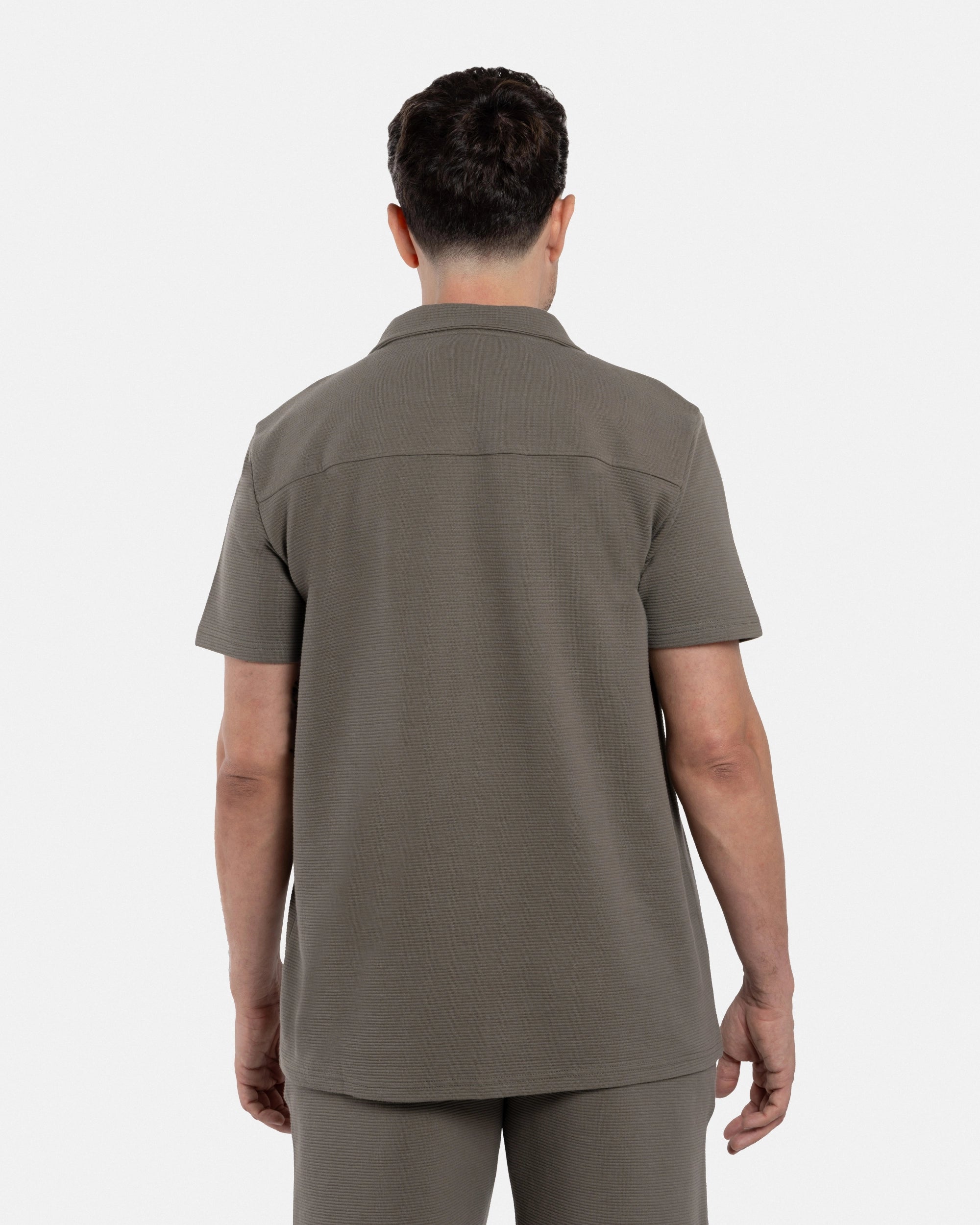 #SMTS-23353 Camp Collar Textured Terry Shirt-thumbmail-20