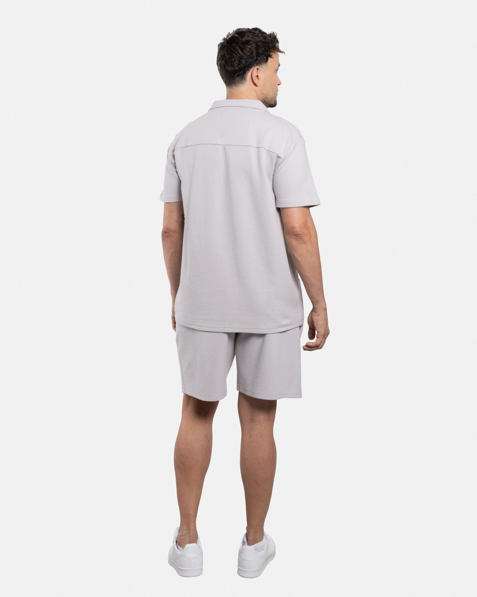 #SMTS-23353 Camp Collar Textured Terry Shirt-thumbmail-32