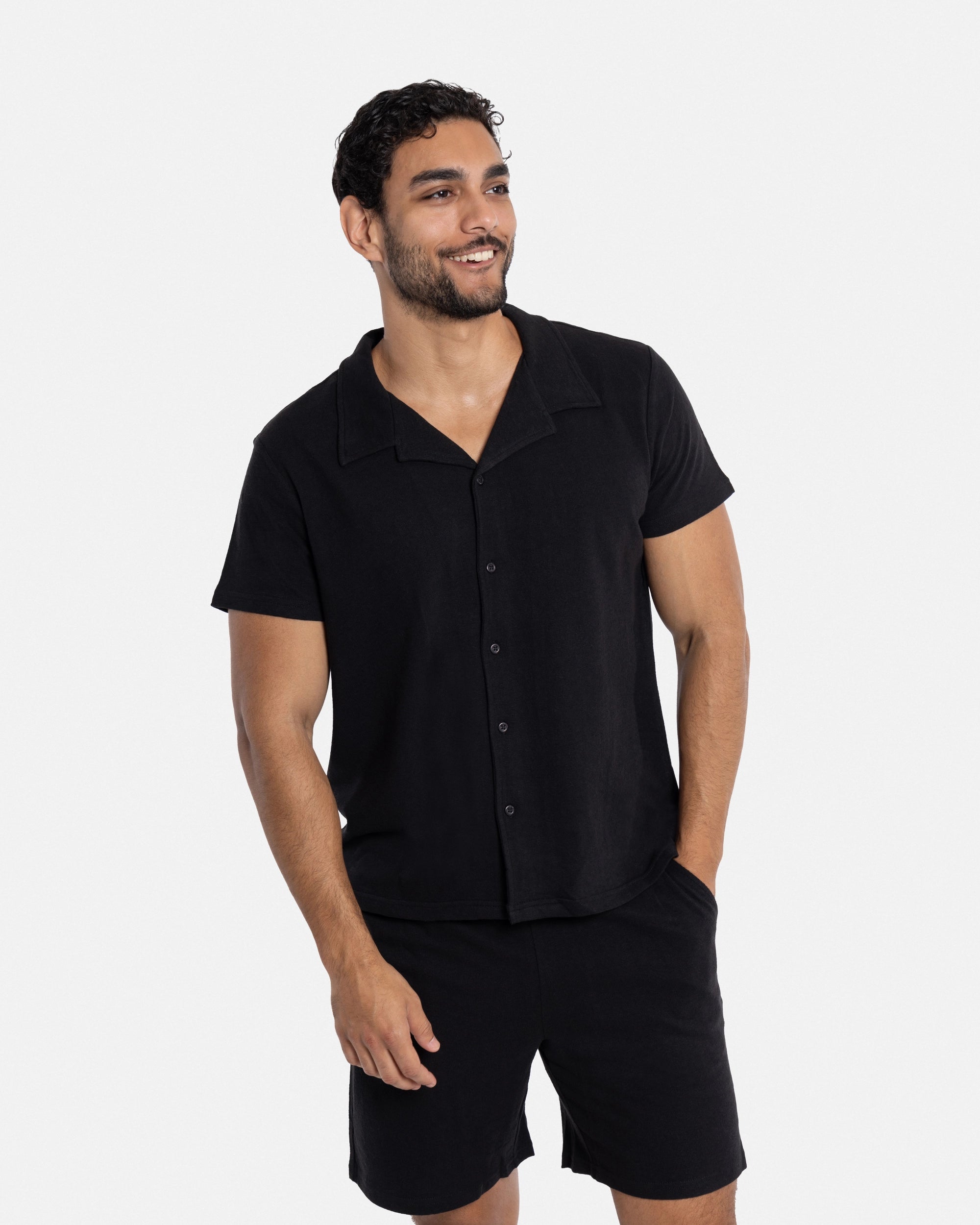 #SMTS-23355 Relaxed Terry Camp Shirt-thumbmail-39