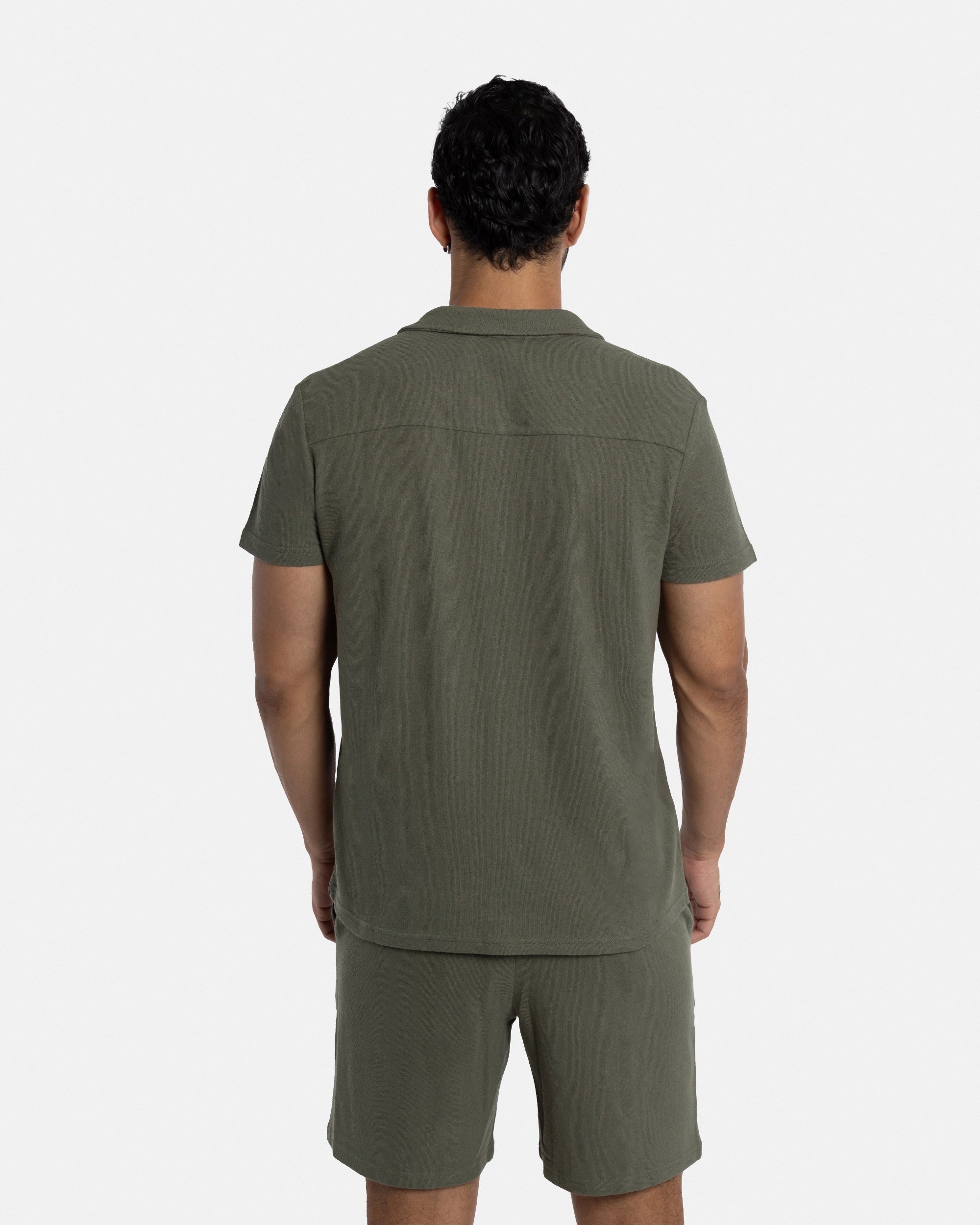 #SMTS-23355 Relaxed Terry Camp Shirt