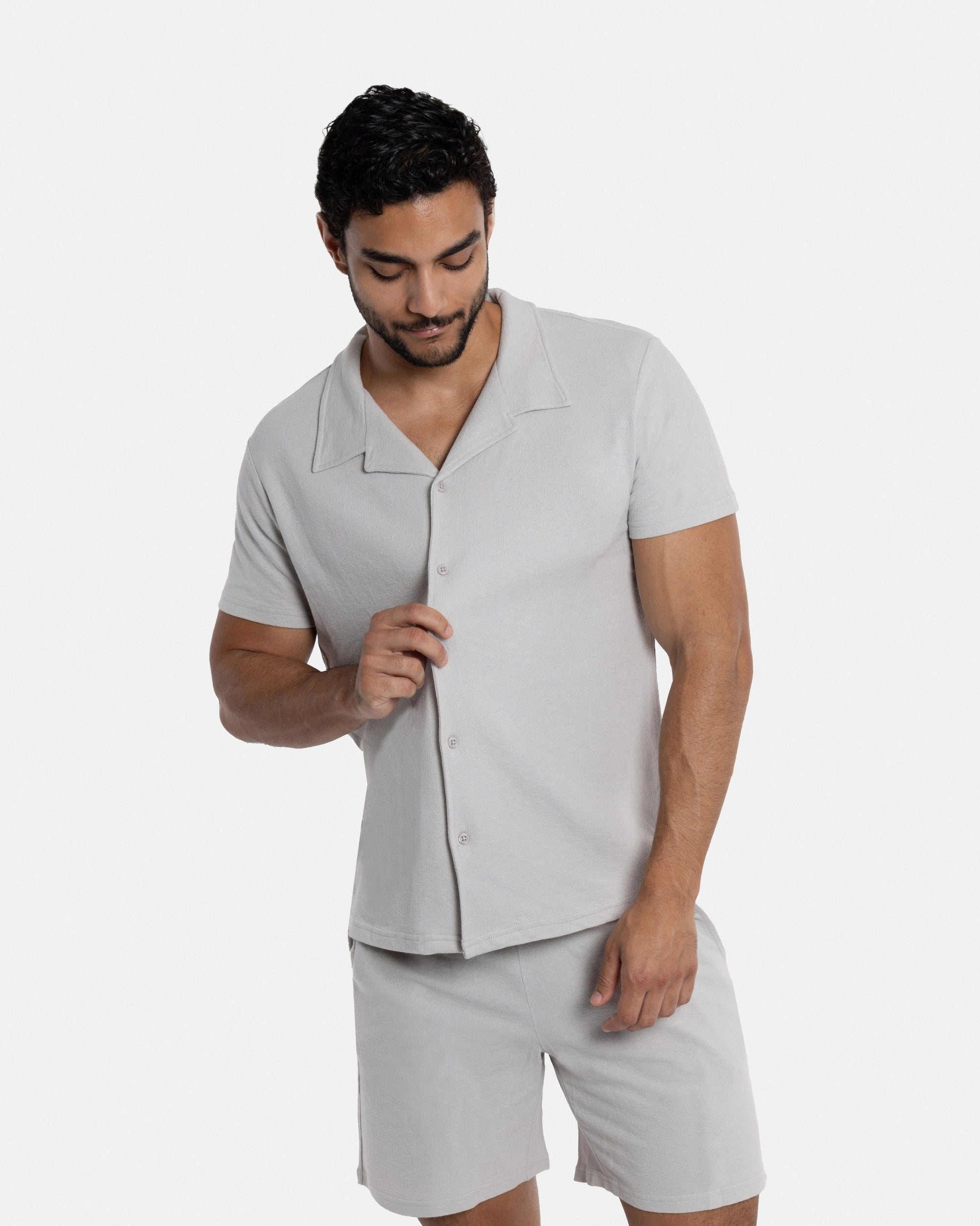 #SMTS-23355 Relaxed Terry Camp Shirt-thumbmail-12
