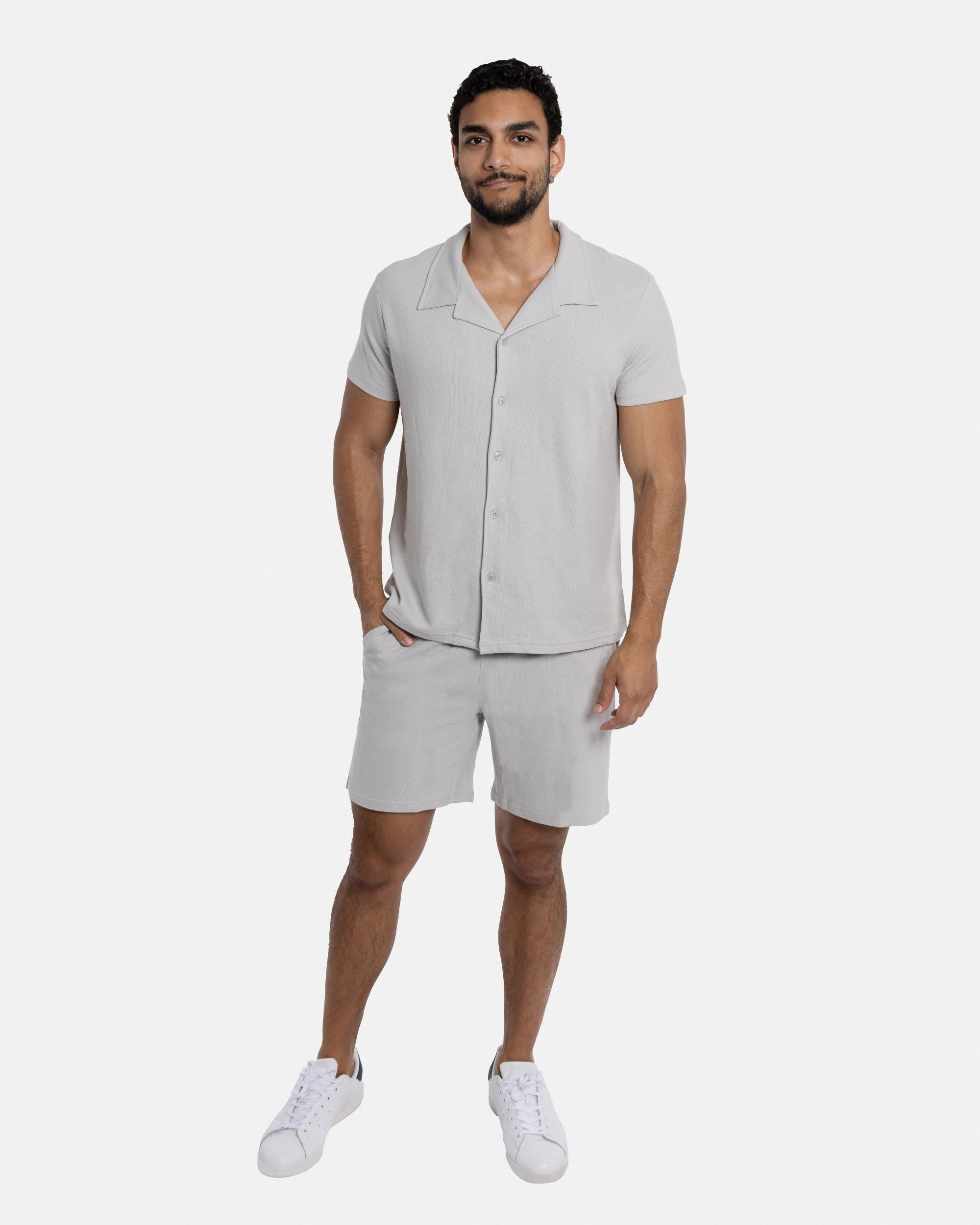 #SMTS-23355 Relaxed Terry Camp Shirt-thumbmail-14