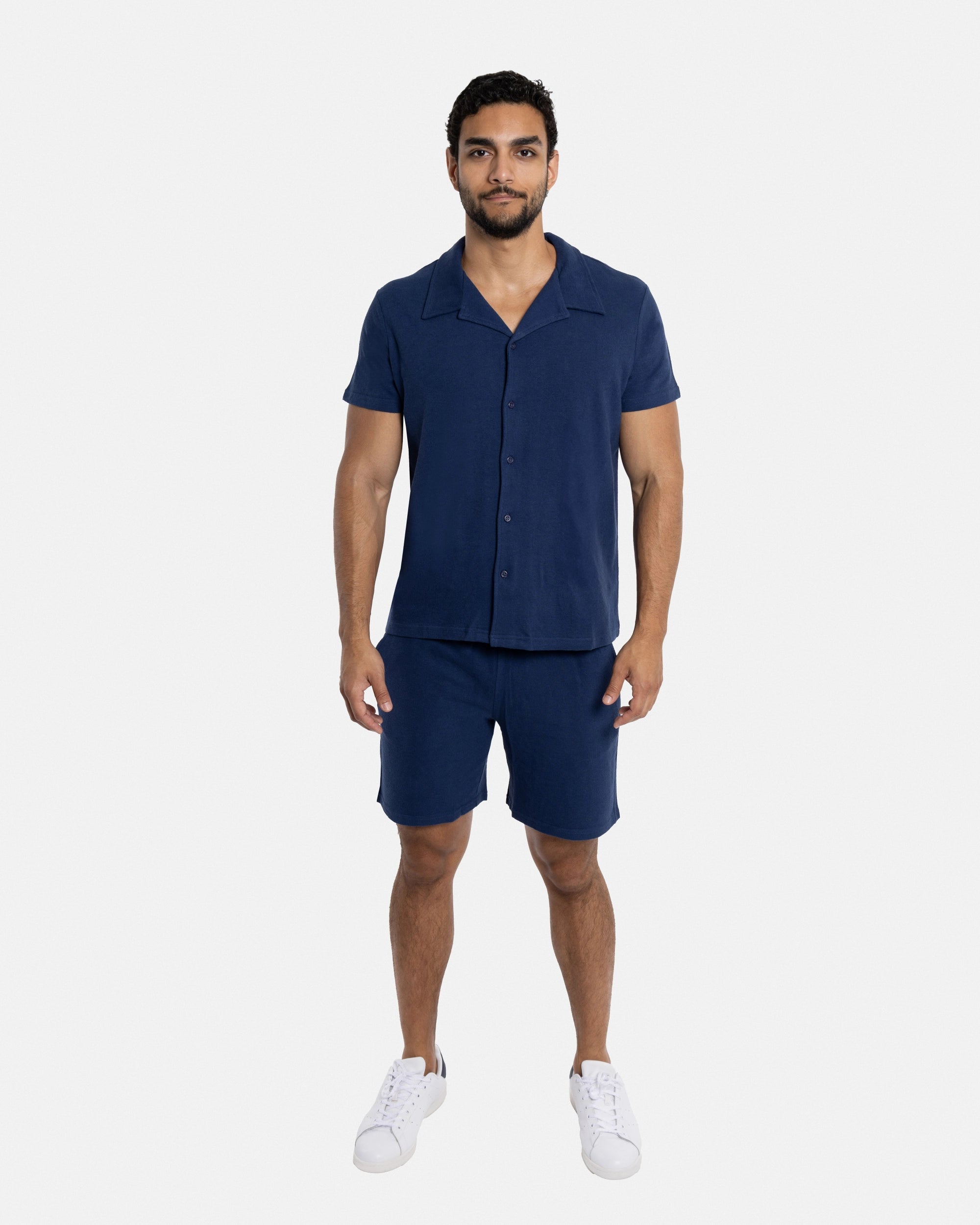 #SMTS-23355 Relaxed Terry Camp Shirt-thumbmail-28