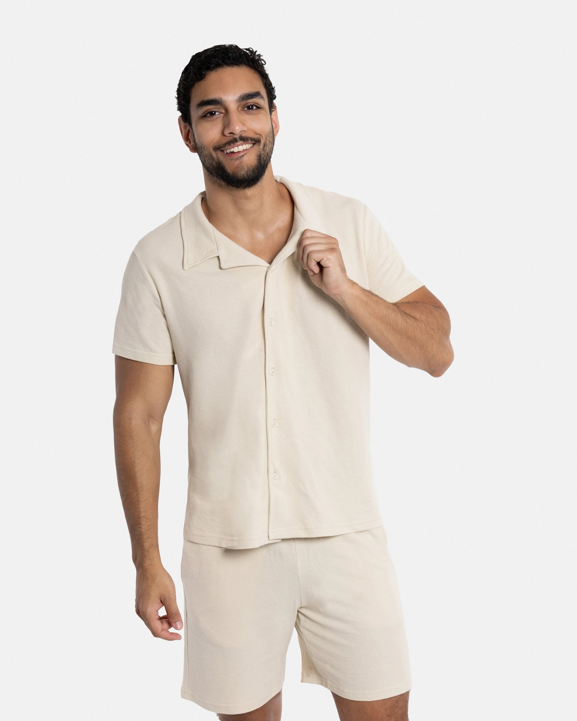 #SMTS-23355 Relaxed Terry Camp Shirt-thumbmail-32