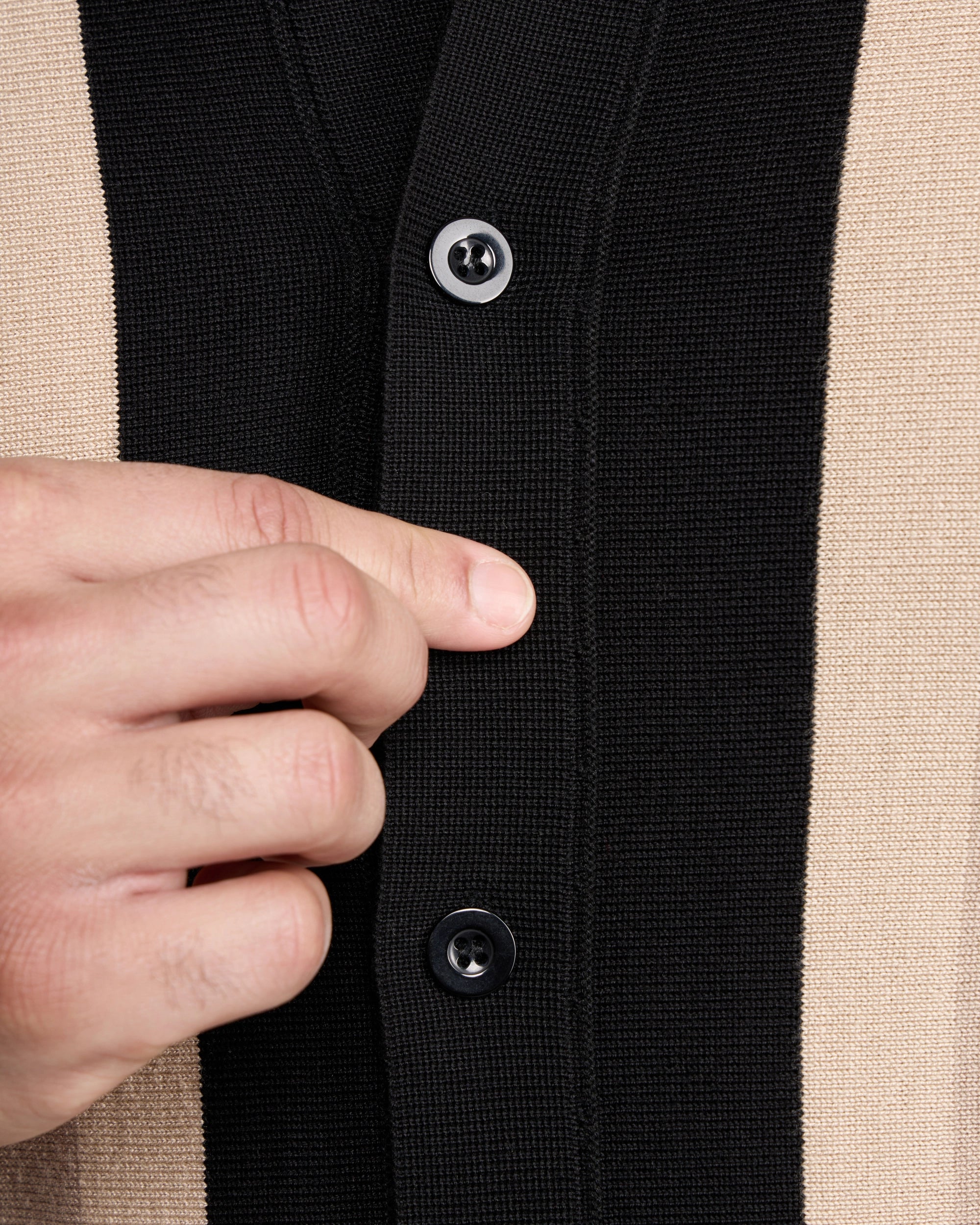 #SMW-31049 Button Down Stripe Sweater Polo-thumbmail-44